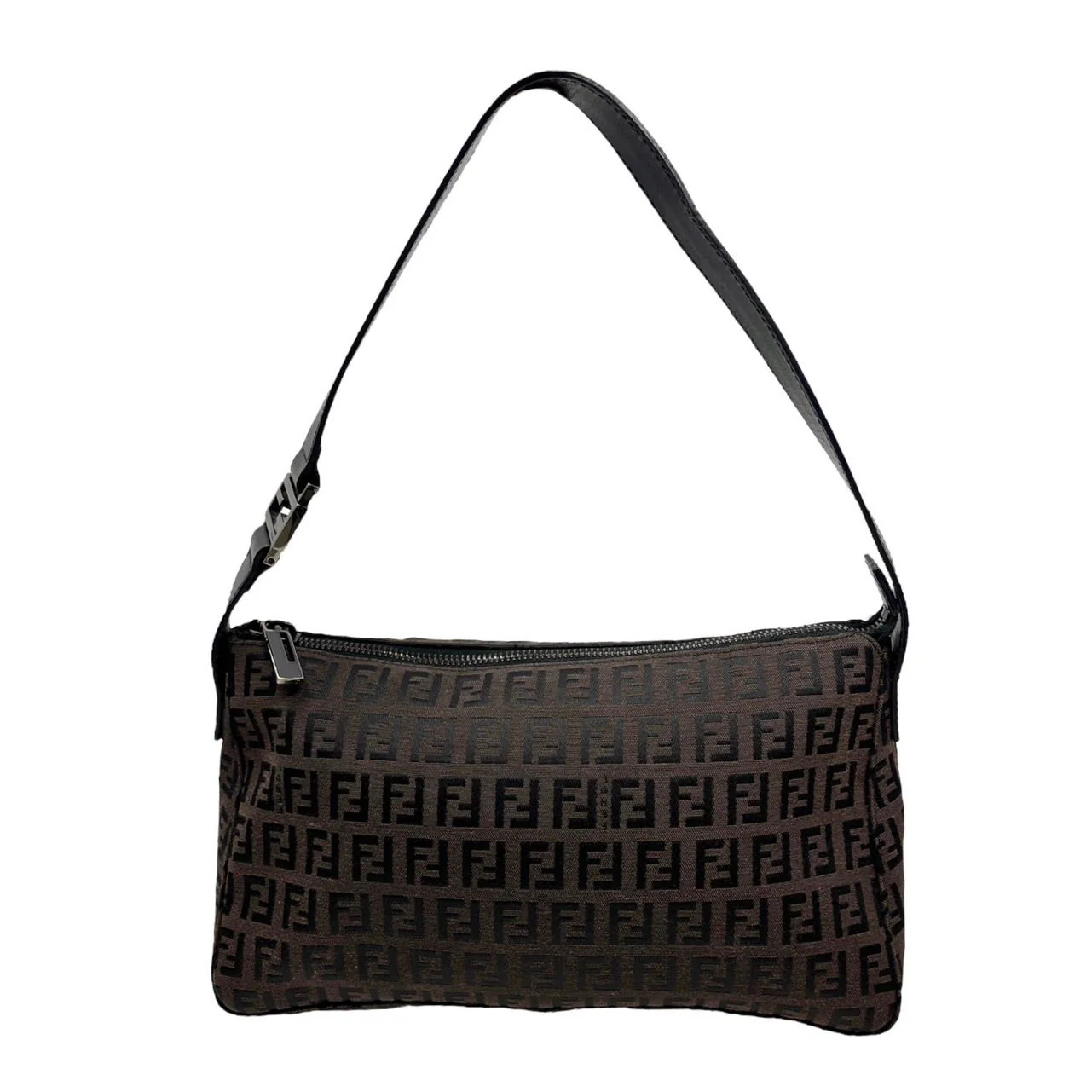 Fendi Brown Logo Shoulder Bag