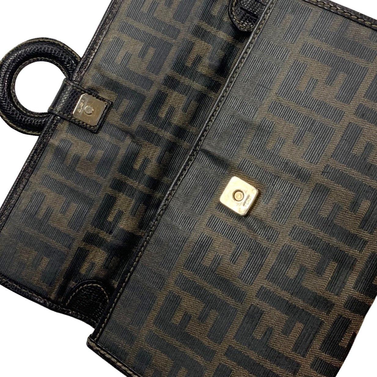 Fendi Brown Logo Small Top Handle - Image 5
