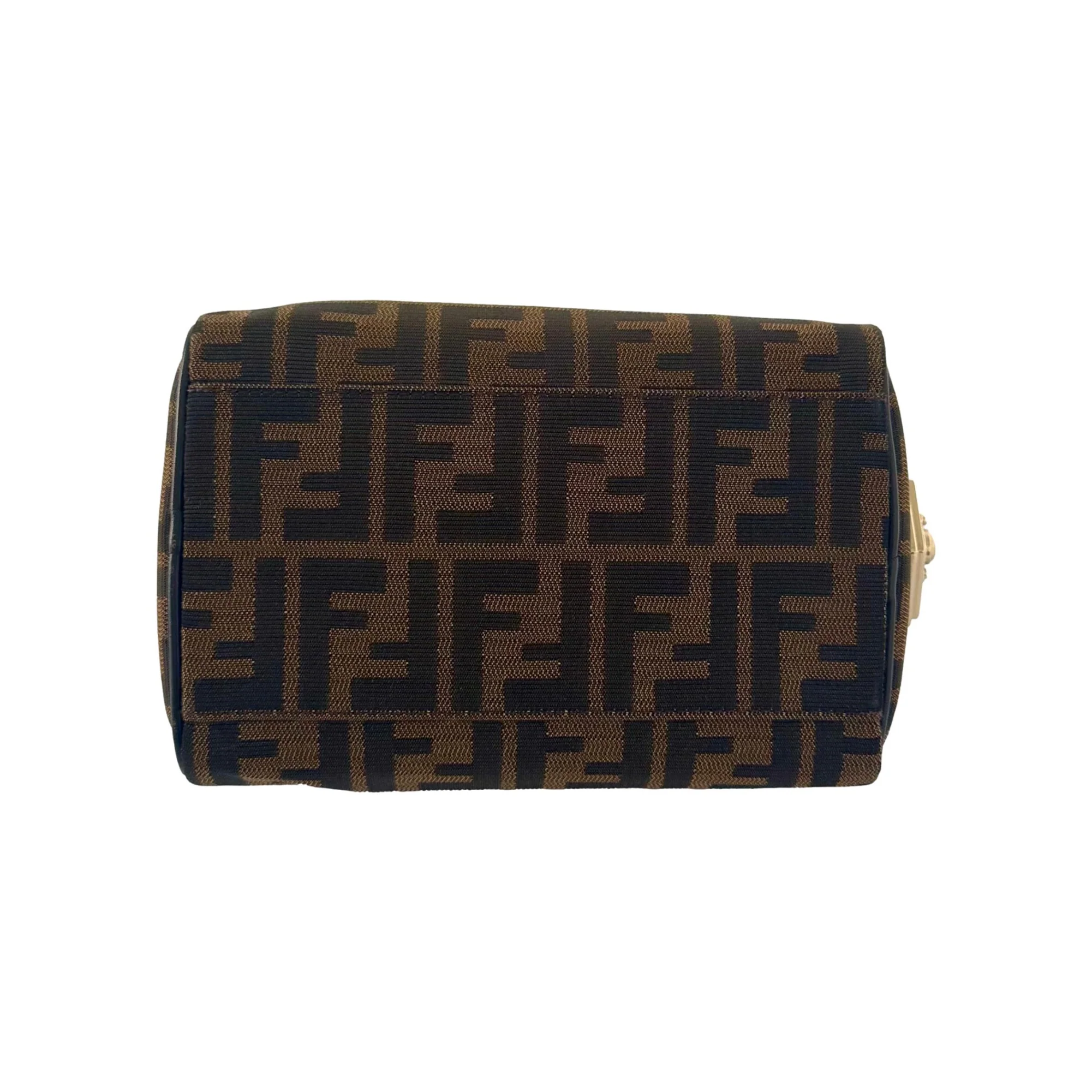 Fendi Brown Mini Boston Bag - Image 3