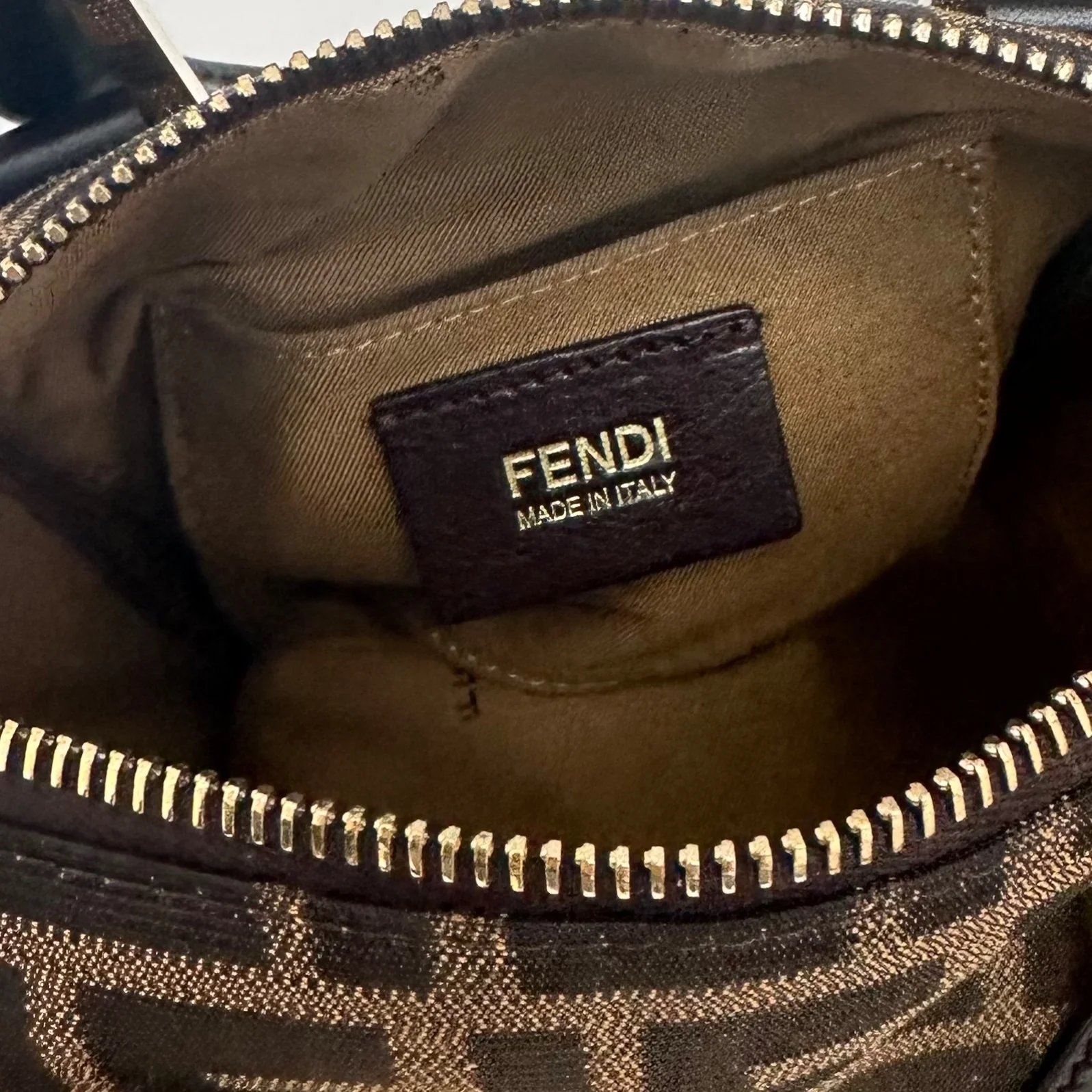 Fendi Brown Mini Boston Bag - Image 4