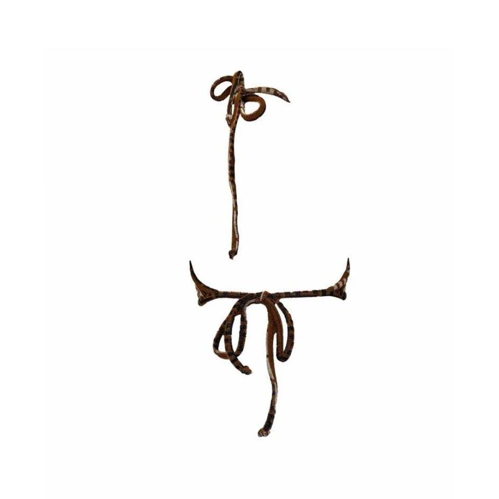 Fendi Brown Monogram Terry Cloth Halter - Image 2