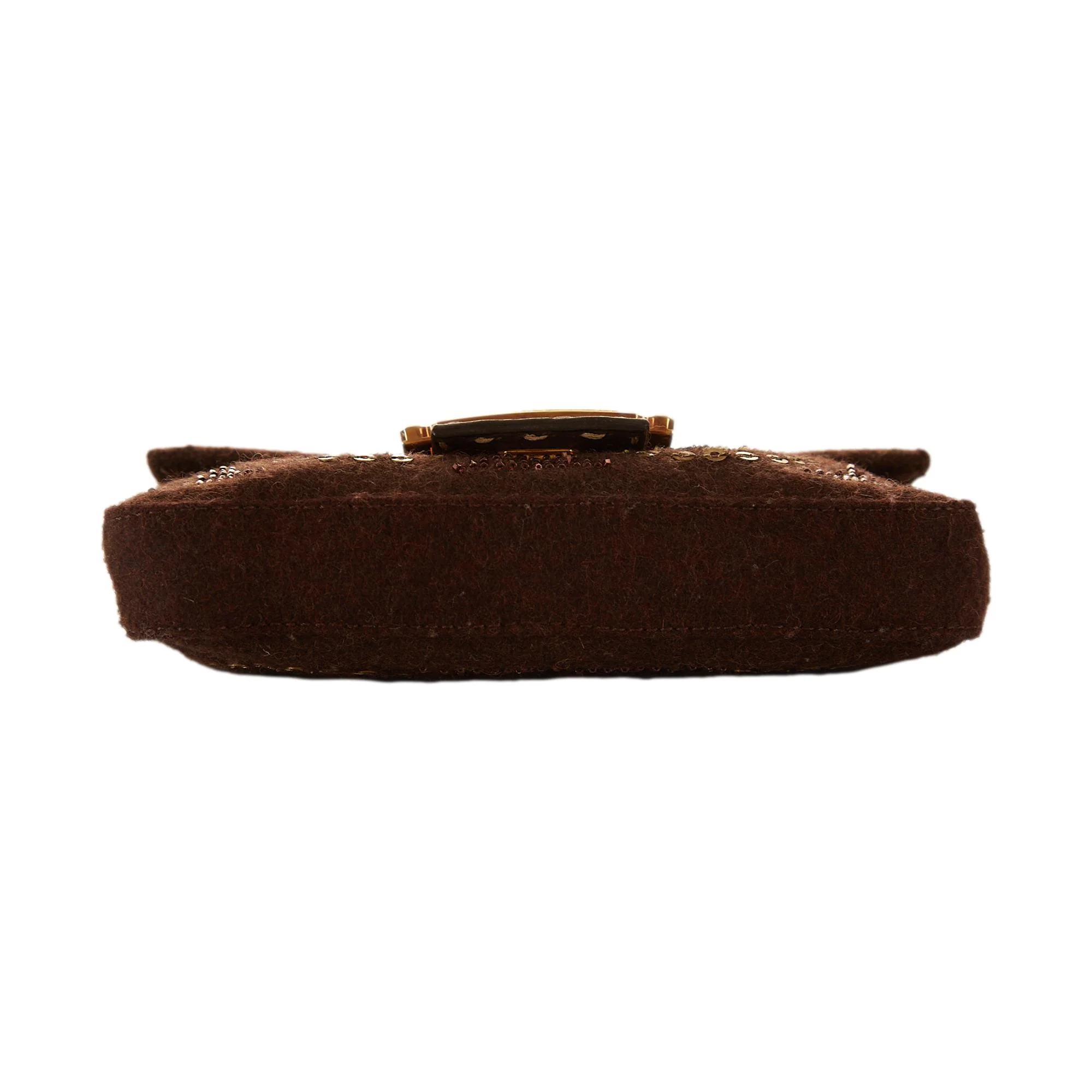 Fendi Brown Sequin Baguette - Image 3