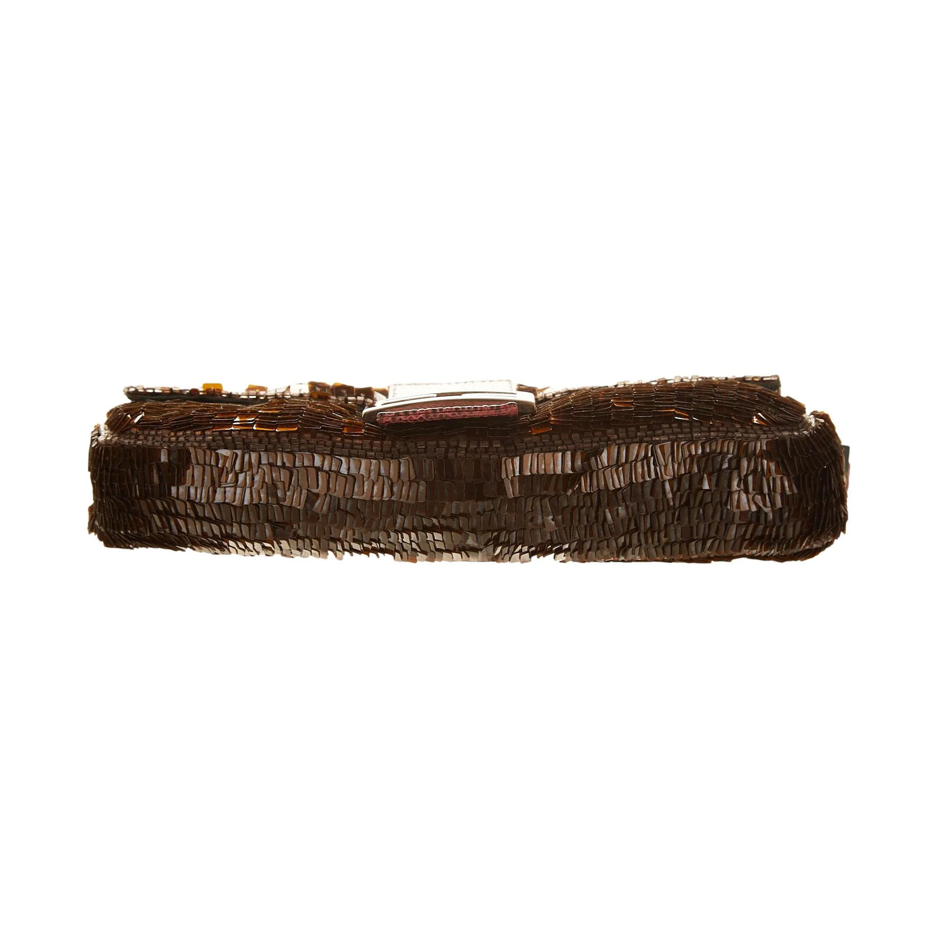 Fendi Brown Sequin Baguette - Image 3