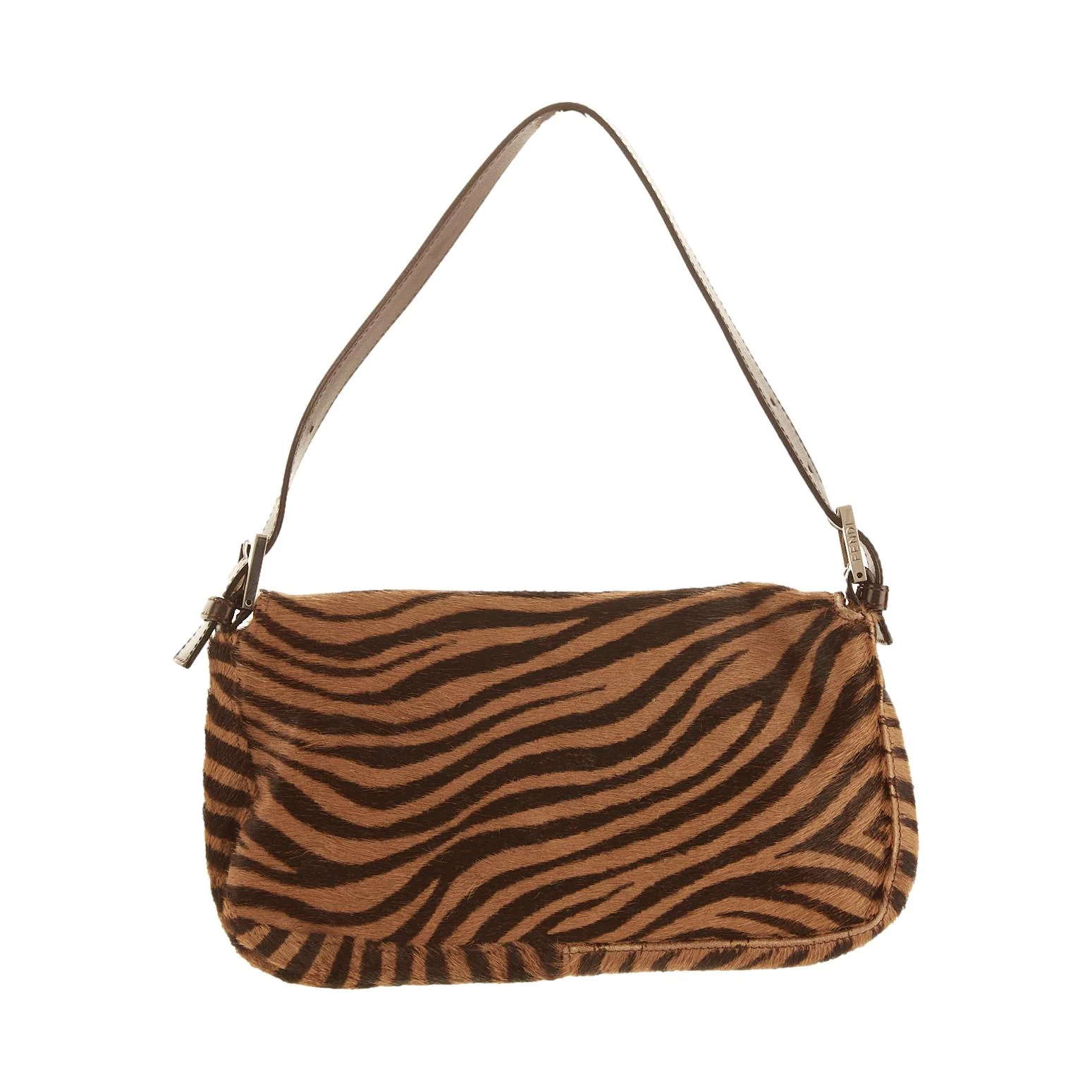 Fendi Brown Tiger Print Baguette - Image 2