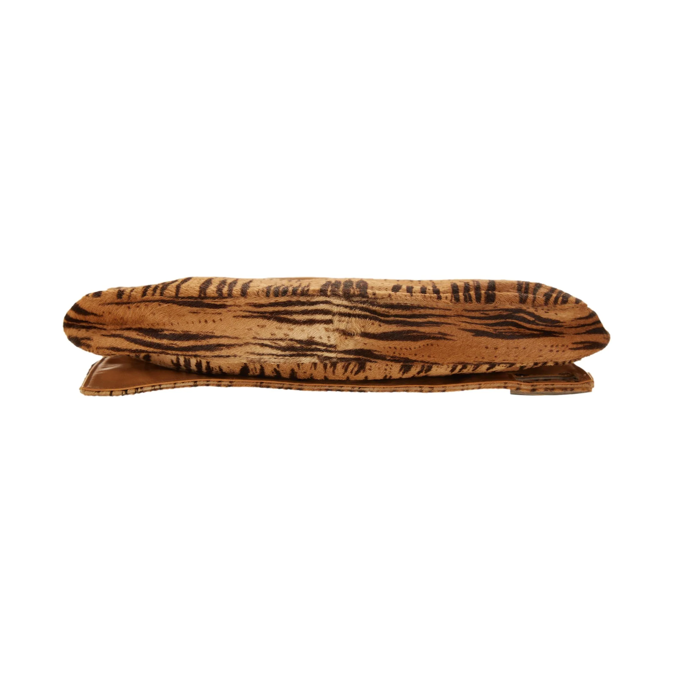 Fendi Brown Tiger Print Shoulder Bag - Image 3