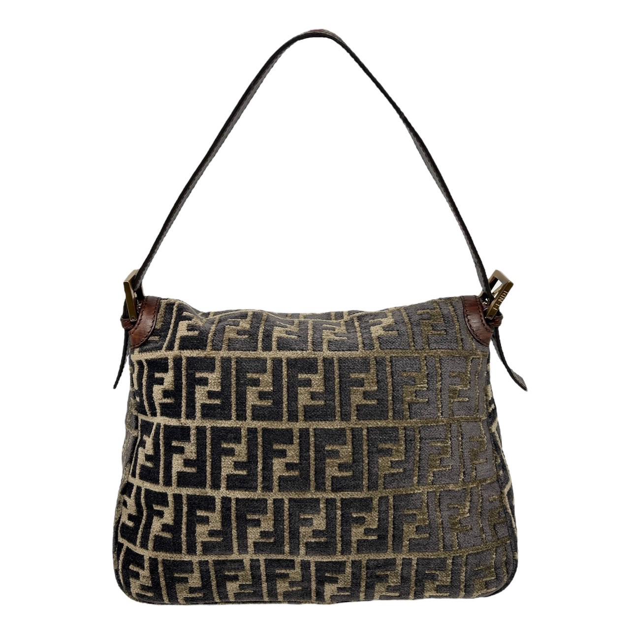 Fendi Brown Velour Baguette - Image 2