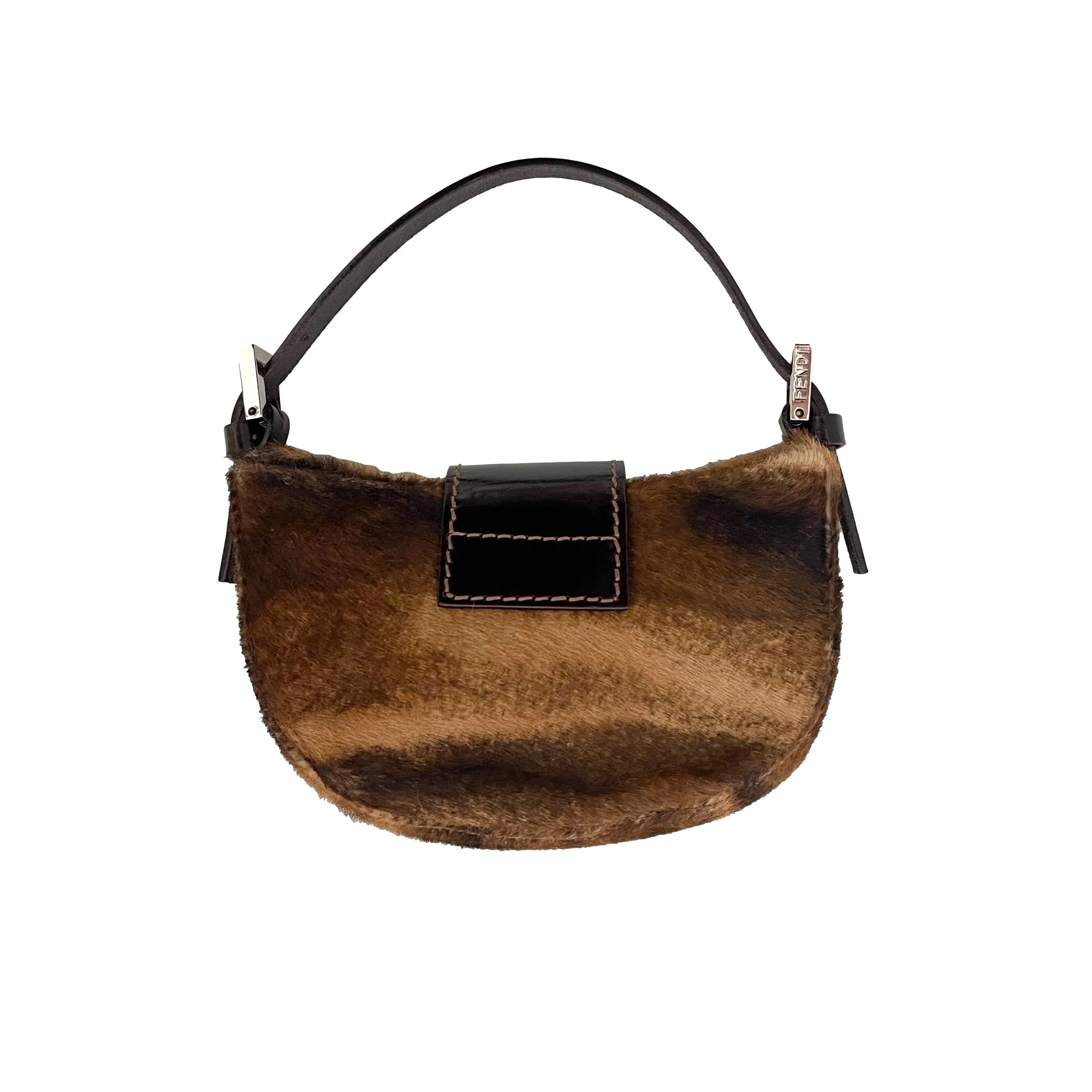 Fendi Calf-hair Mini Croissant Bag - Image 2
