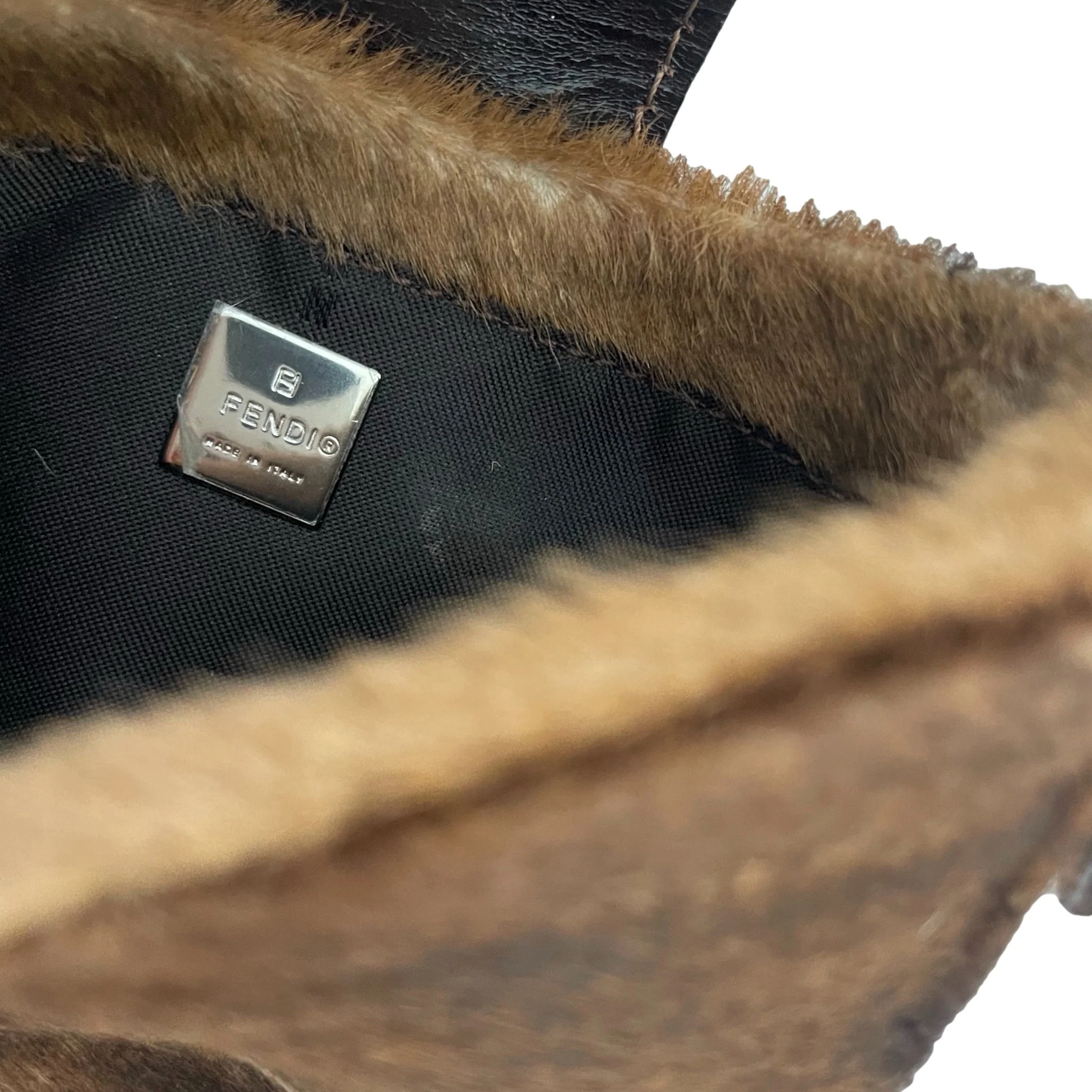 Fendi Calf-hair Mini Croissant Bag - Image 3