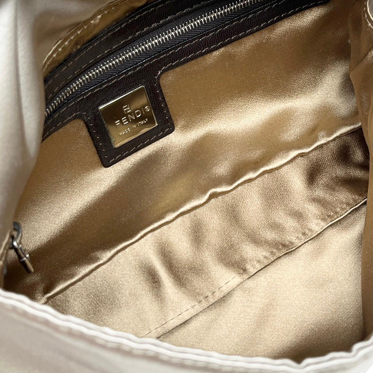 Fendi Champagne Rhinestone Baguette - Image 3