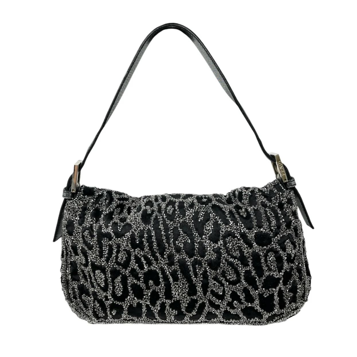 Fendi Cheetah Beaded Baguette Bag - Image 2