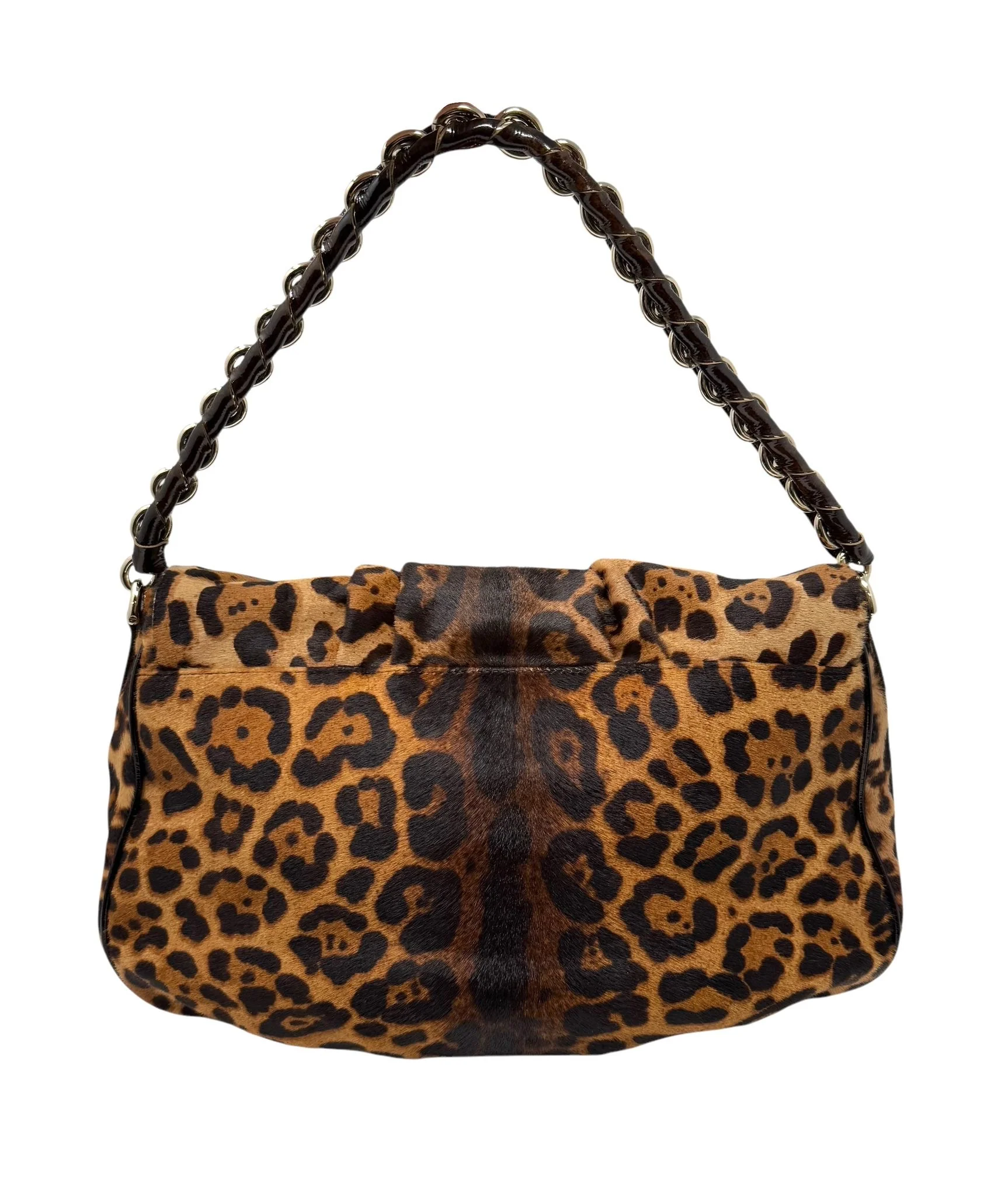 Fendi Cheetah Large Chain Baguette Bag - Image 2