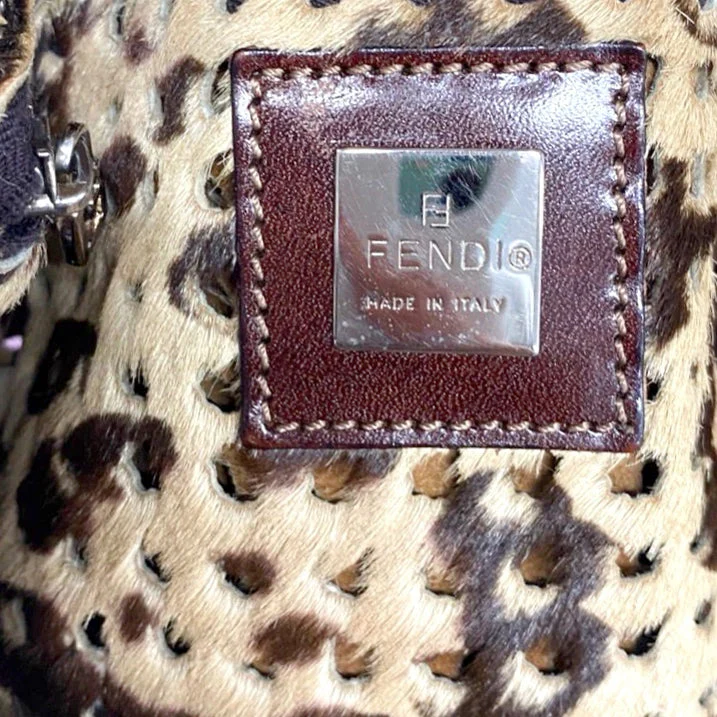 Fendi Cheetah Logo Baguette Bag - Image 3