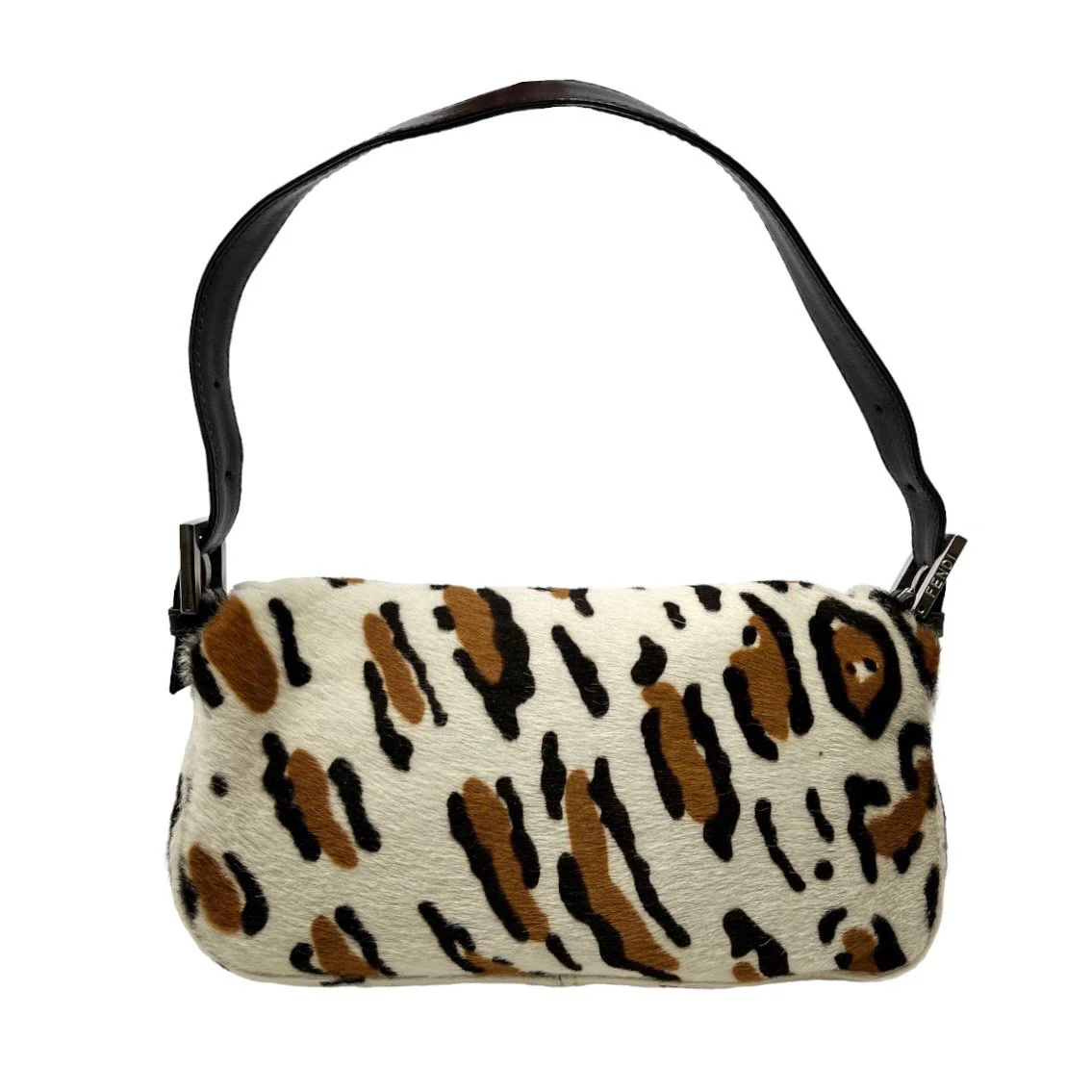 Fendi Cheetah Logo Baguette Bag - Image 2