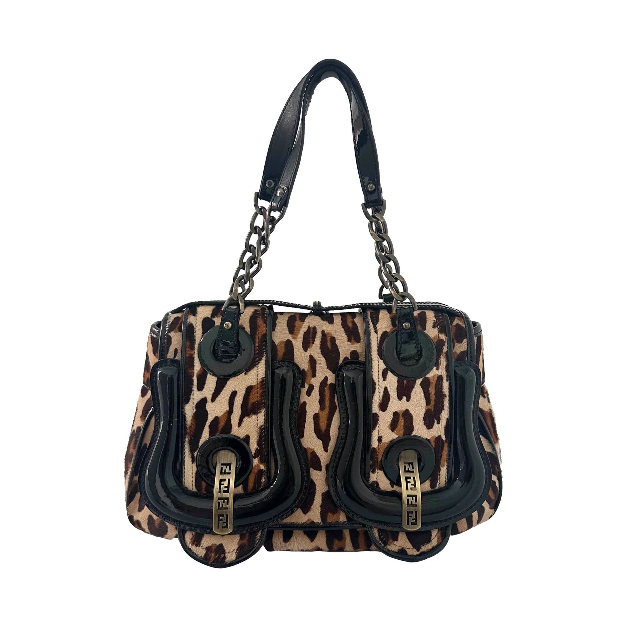 Fendi Cheetah Logo Buckle Bag