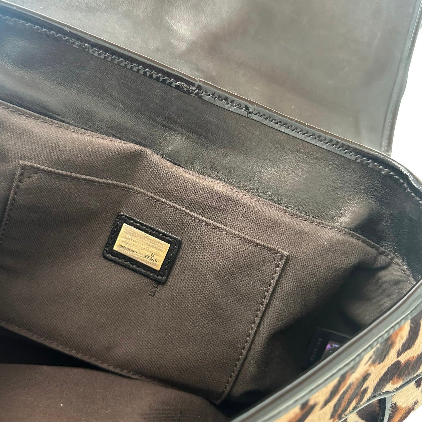 Fendi Cheetah Logo Buckle Bag - Image 5