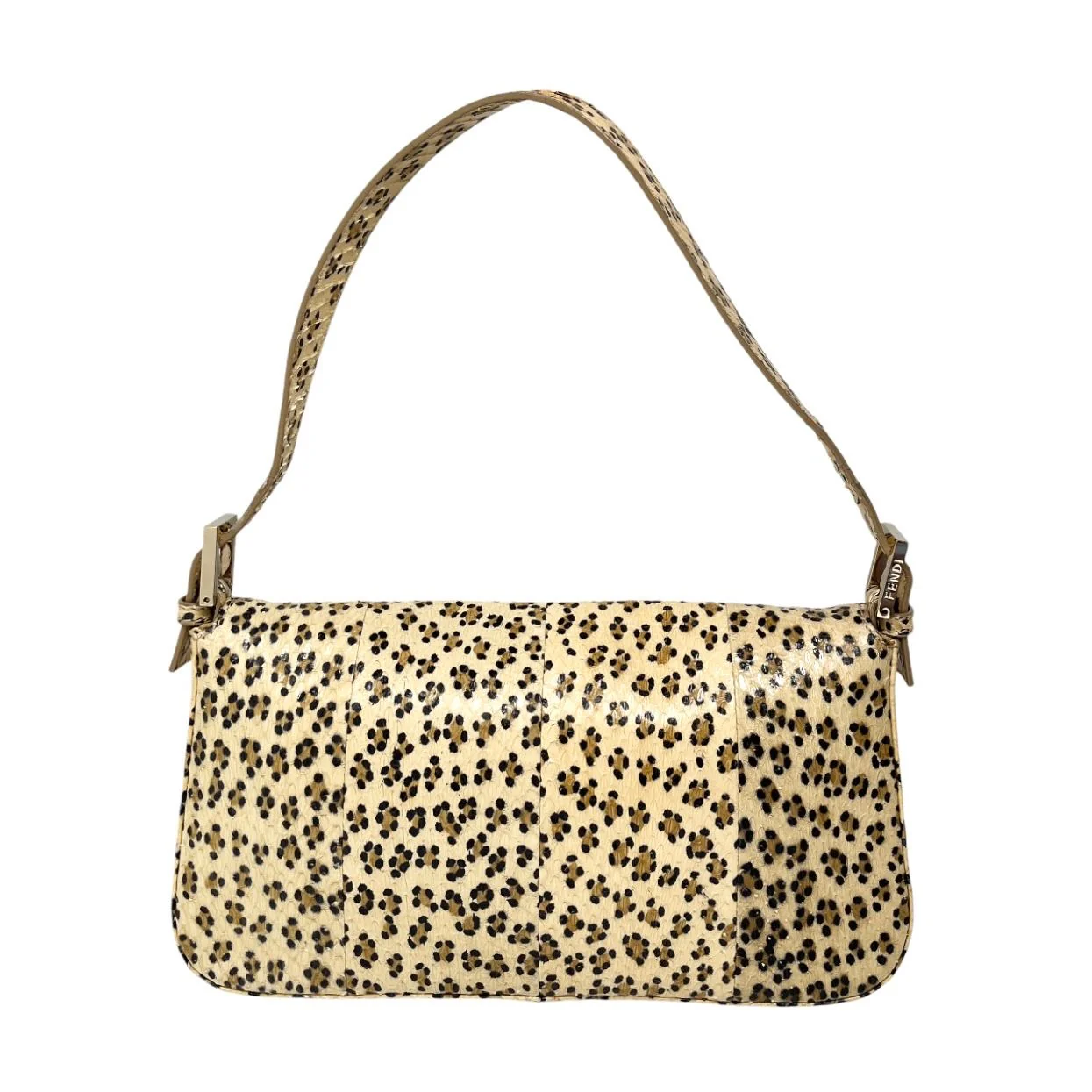 Fendi Cheetah Print Snakeskin Baguette Bag - Image 2