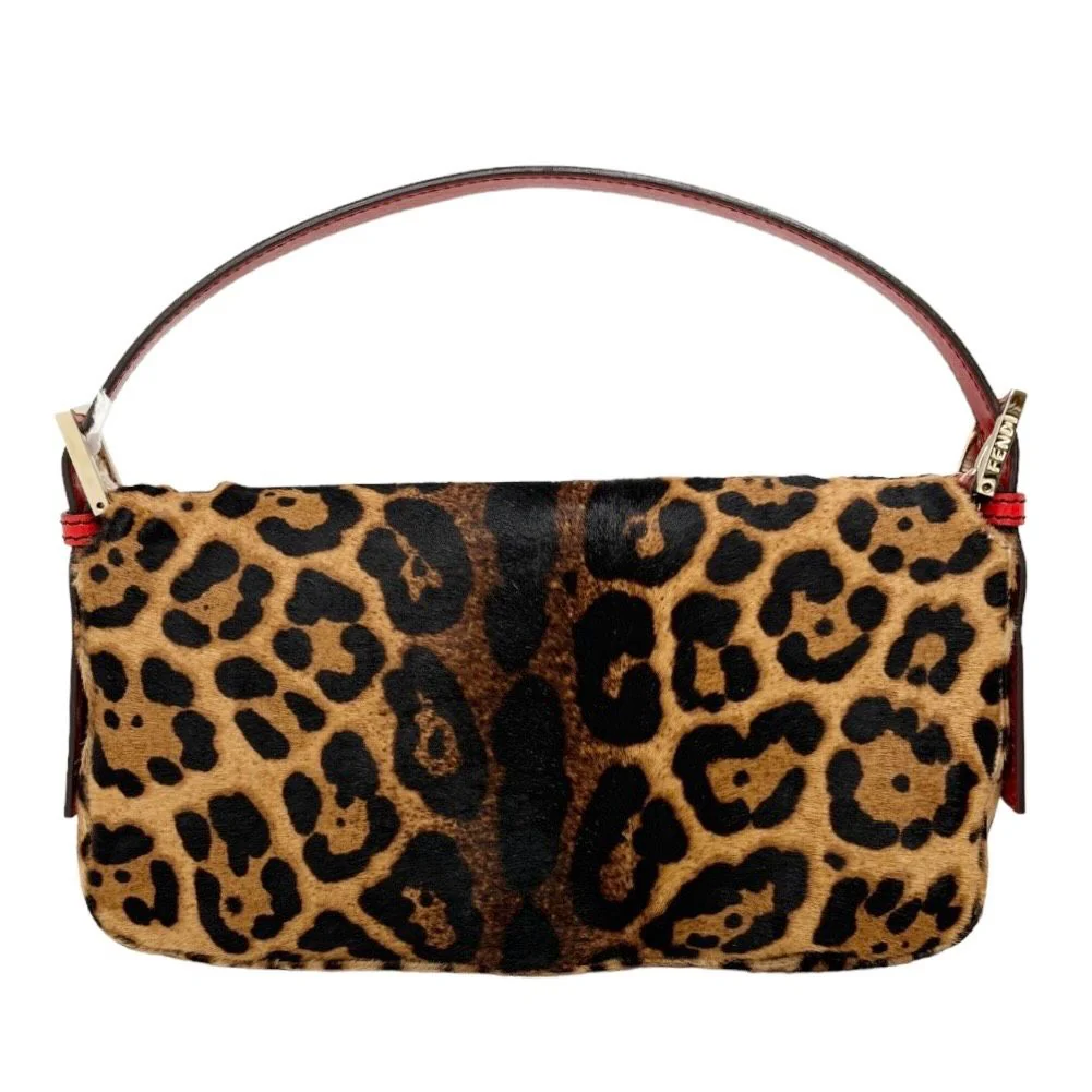 Fendi Cheetah Print Baguette Bag - Image 2