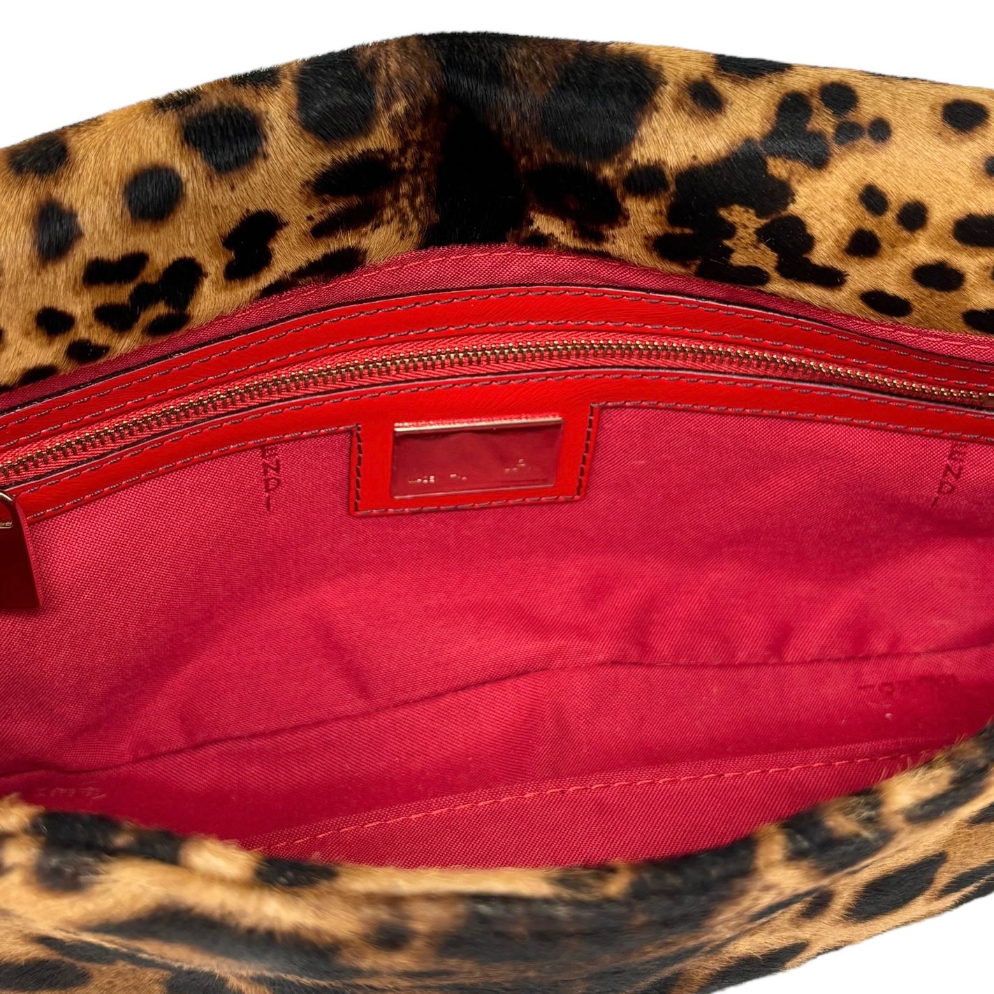 Fendi Cheetah Print Baguette Bag - Image 3