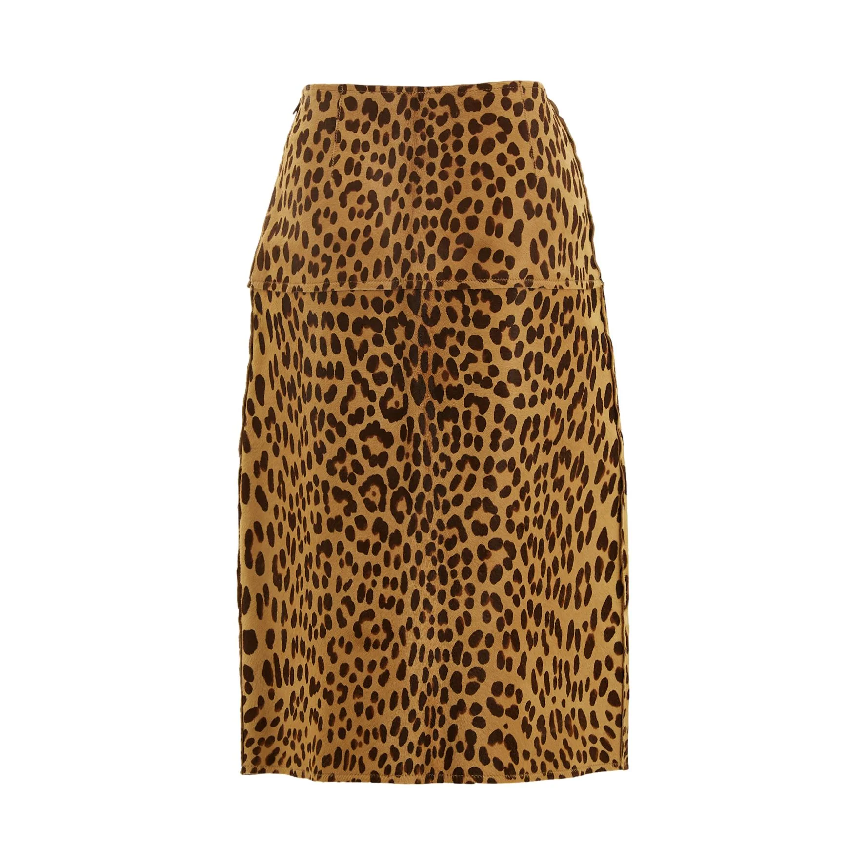 Fendi Cheetah Print Calf Hair Skirt - Image 2