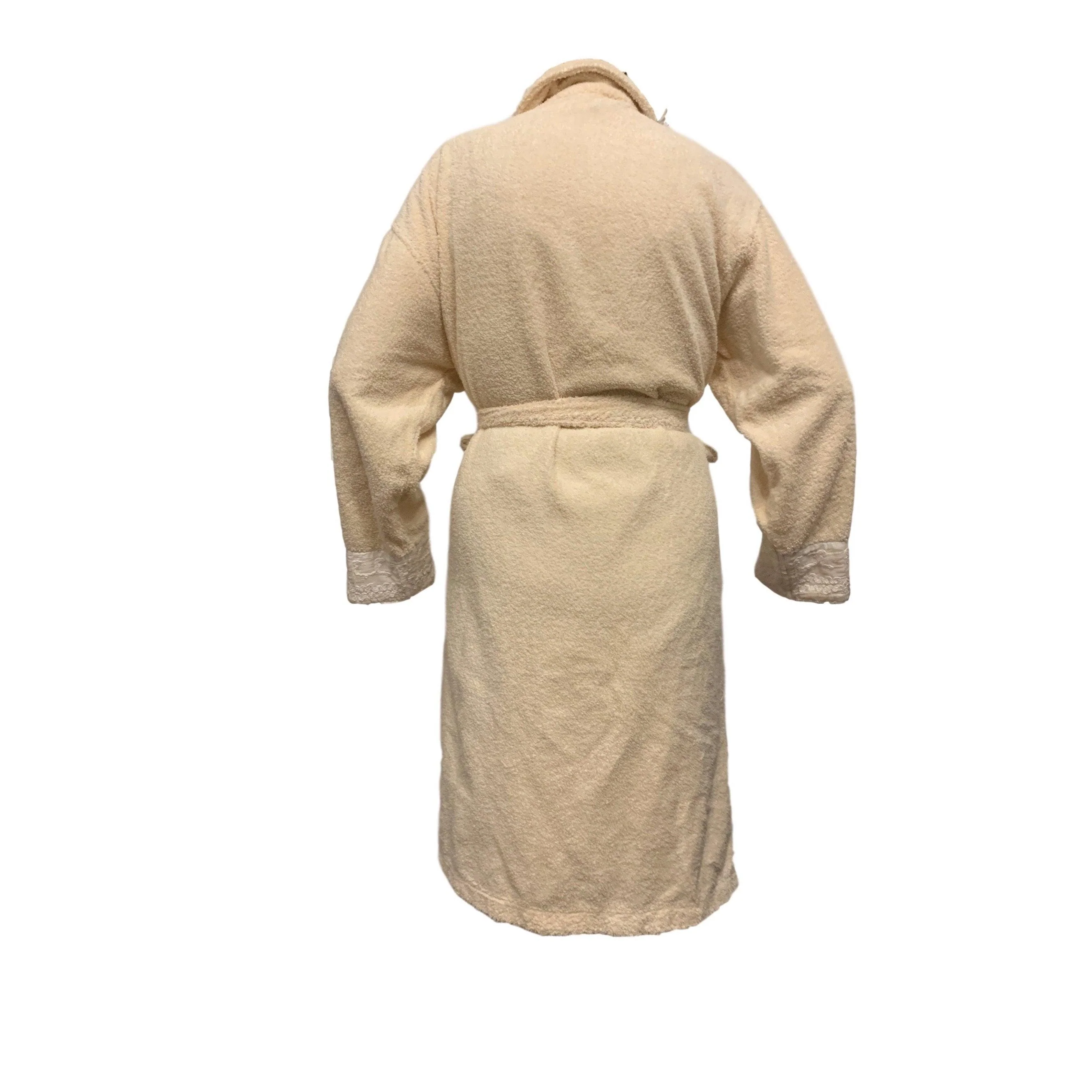 Fendi Cream Logo Bath Bathrobe - Image 2