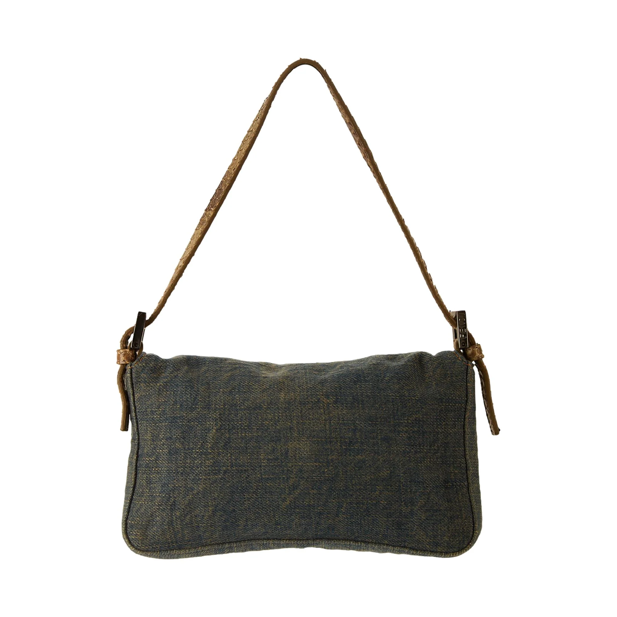 Fendi Denim Mini Baguette - Image 2