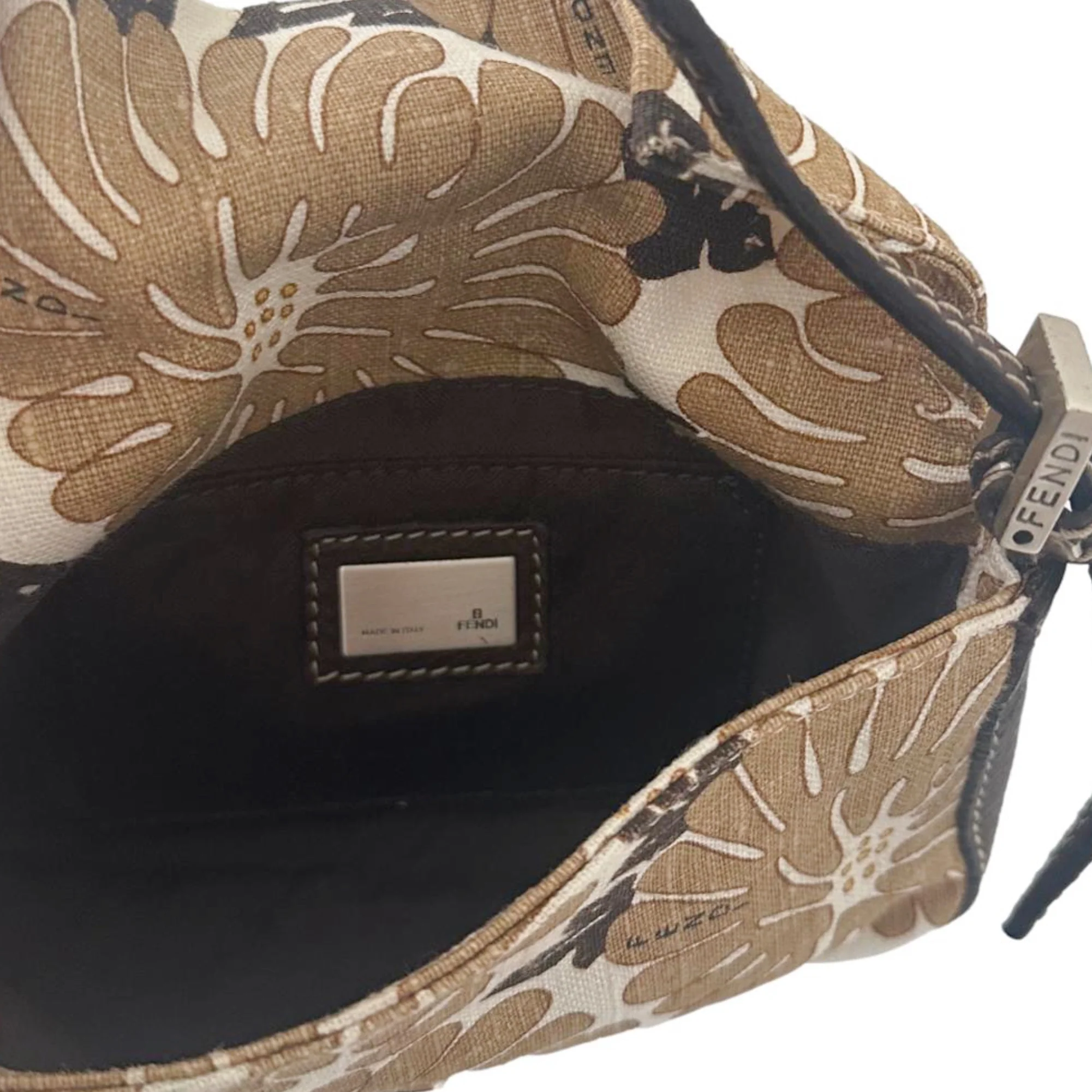 Fendi Floral Canvas Mini Baguette - Image 3
