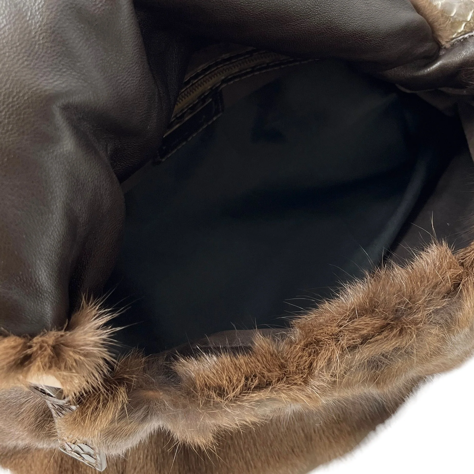 Fendi Fur Mama Baguette Bag - Image 3