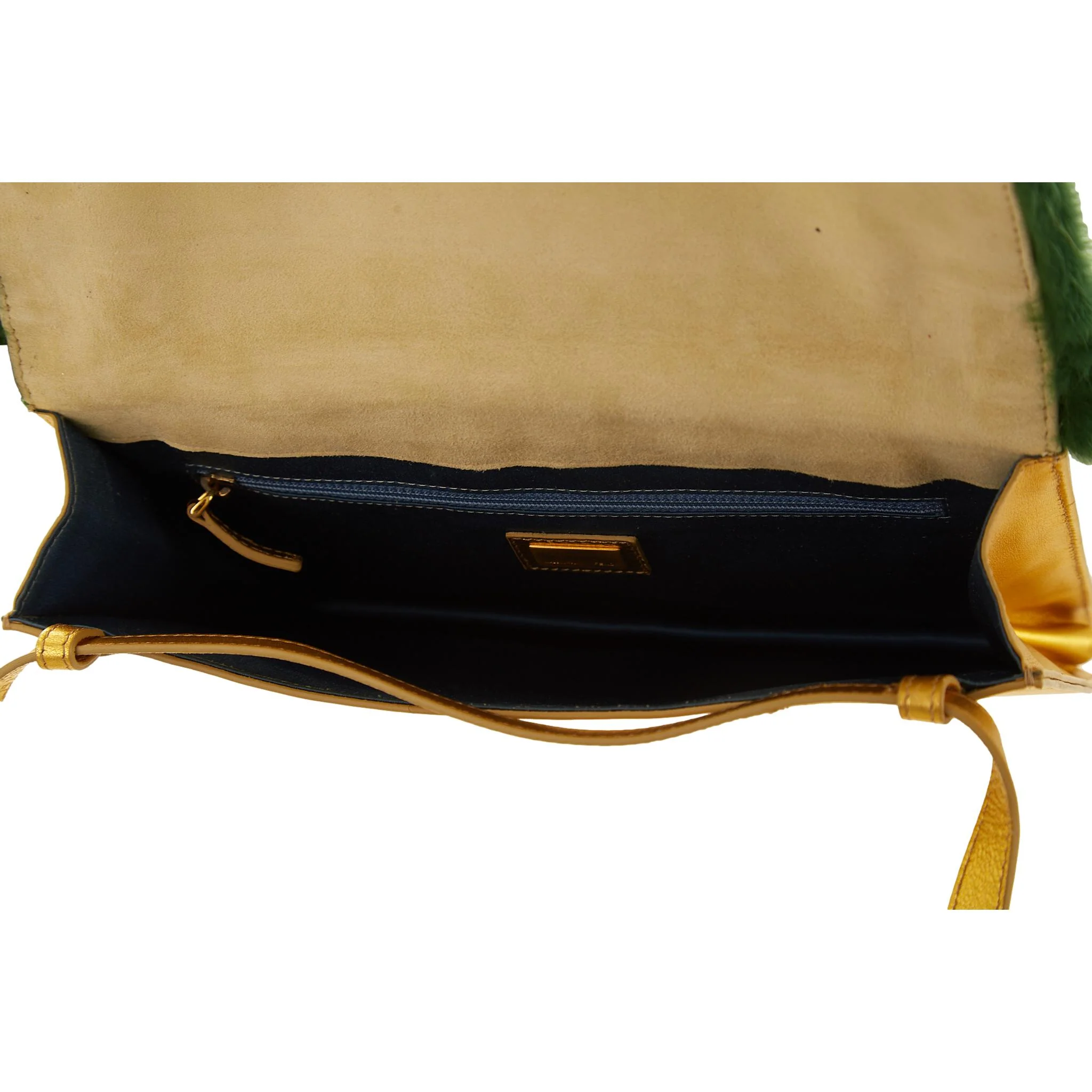 Fendi Gold Beaded Crossbody Bag - Image 5