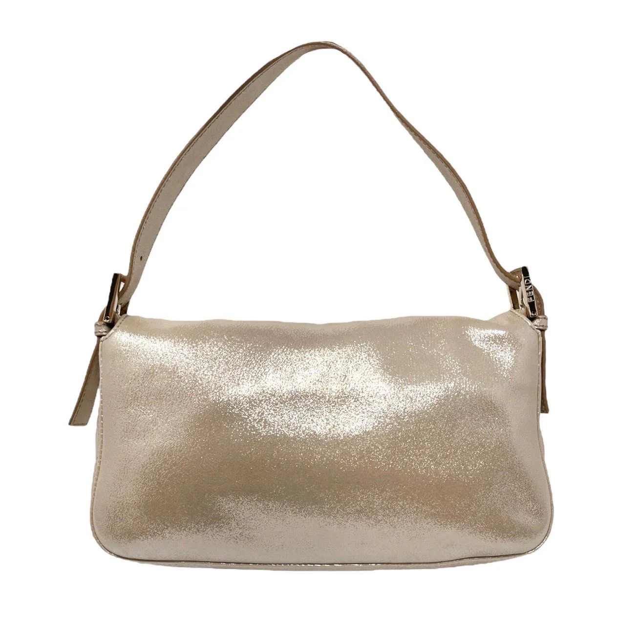 Fendi Gold Rhinestone Baguette - Image 2