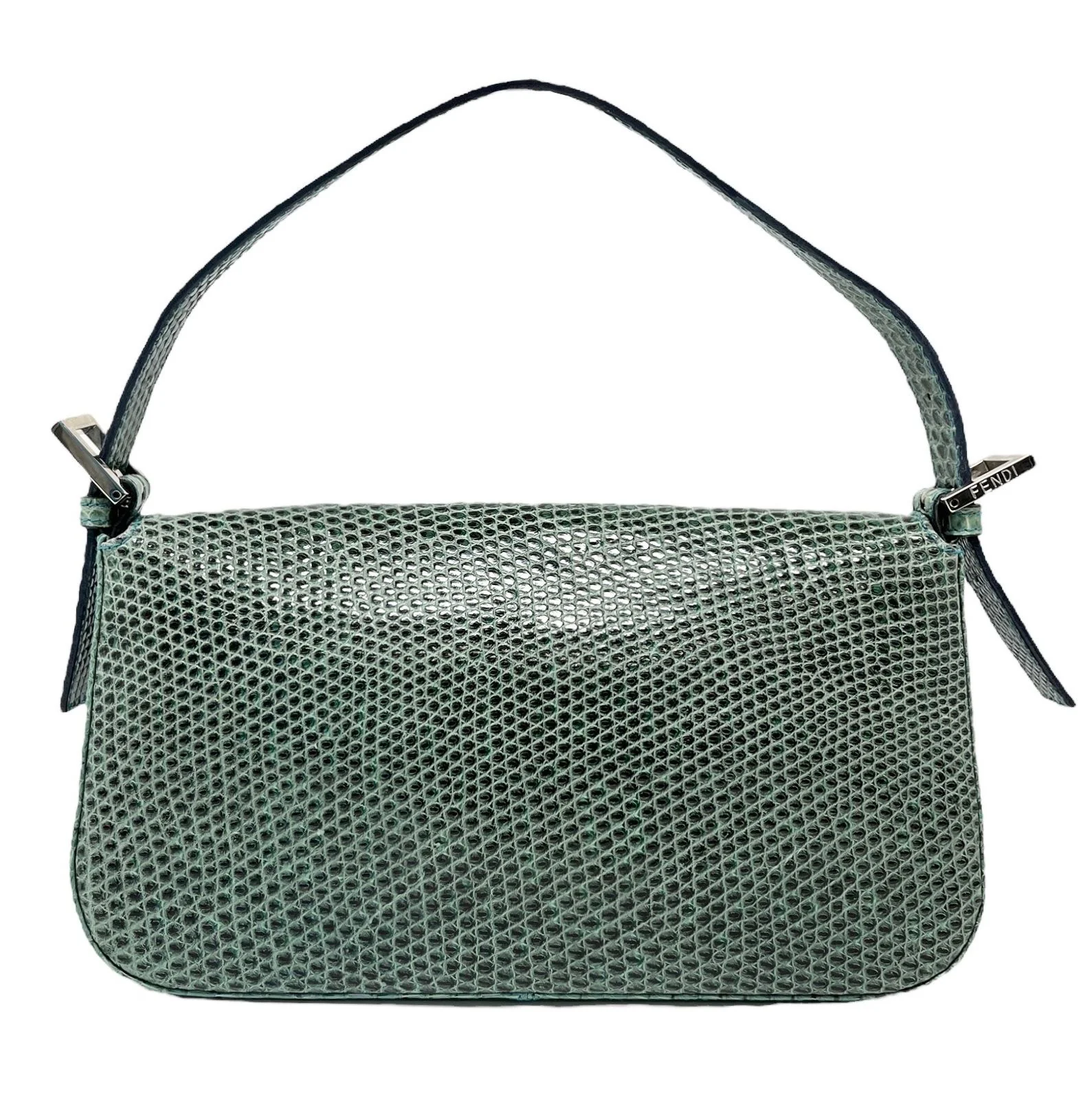 Fendi Green Lizard Baguette - Image 2