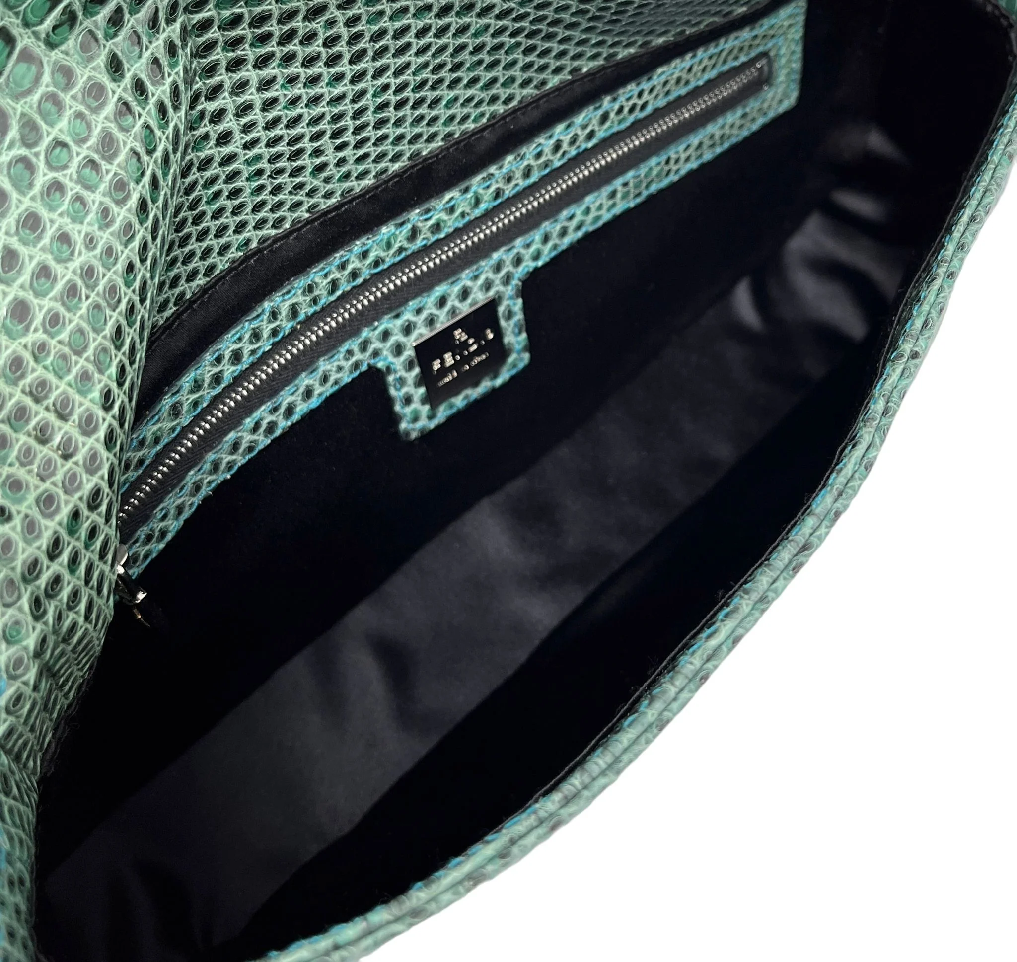 Fendi Green Lizard Baguette - Image 3