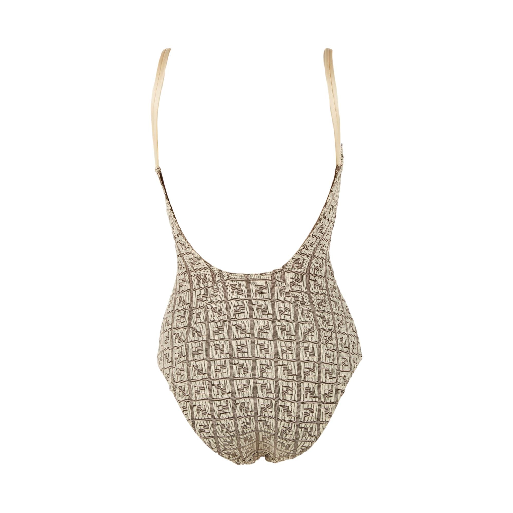 Fendi Grey Logo One Piece - Image 2