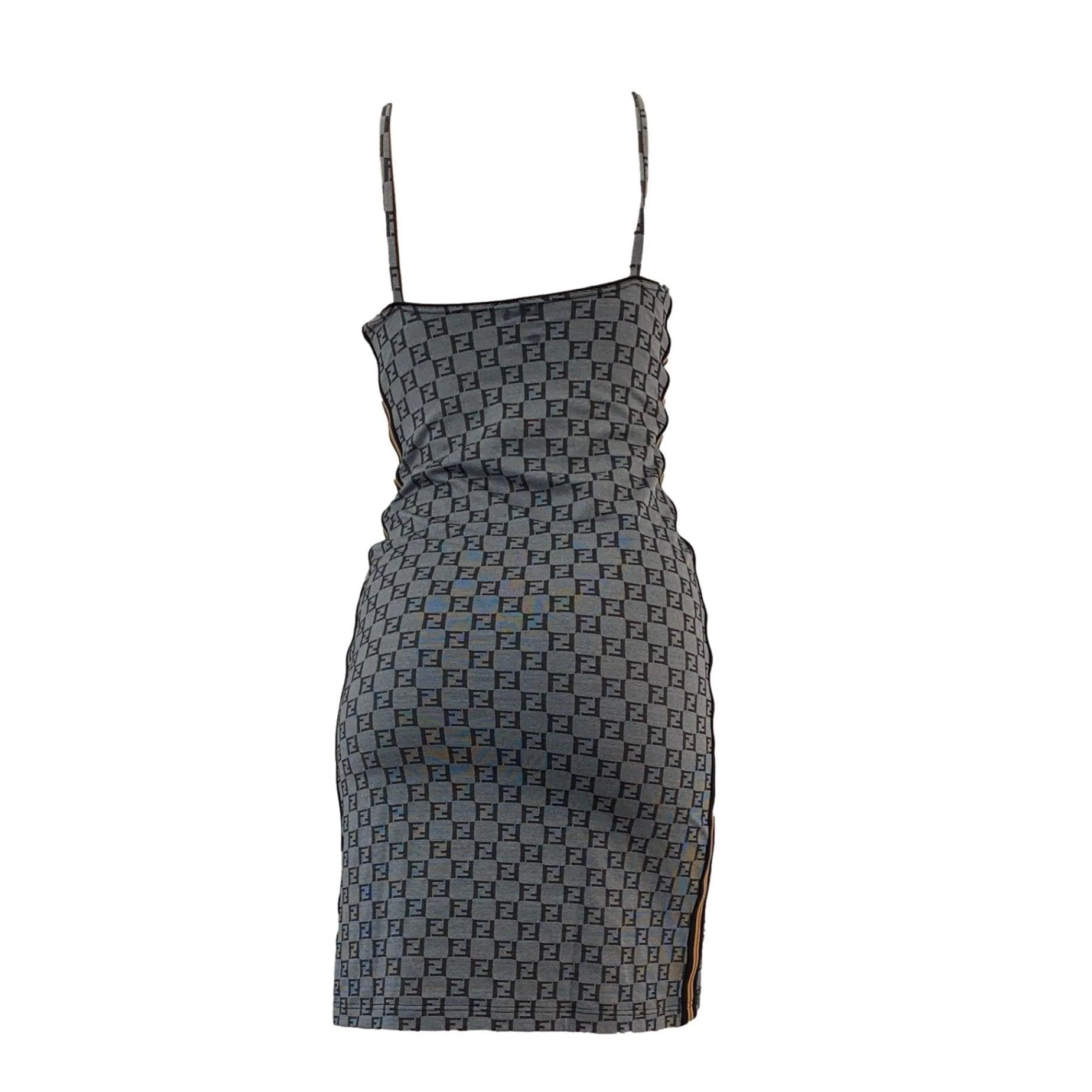Fendi Grey Monogram Dress - Image 2