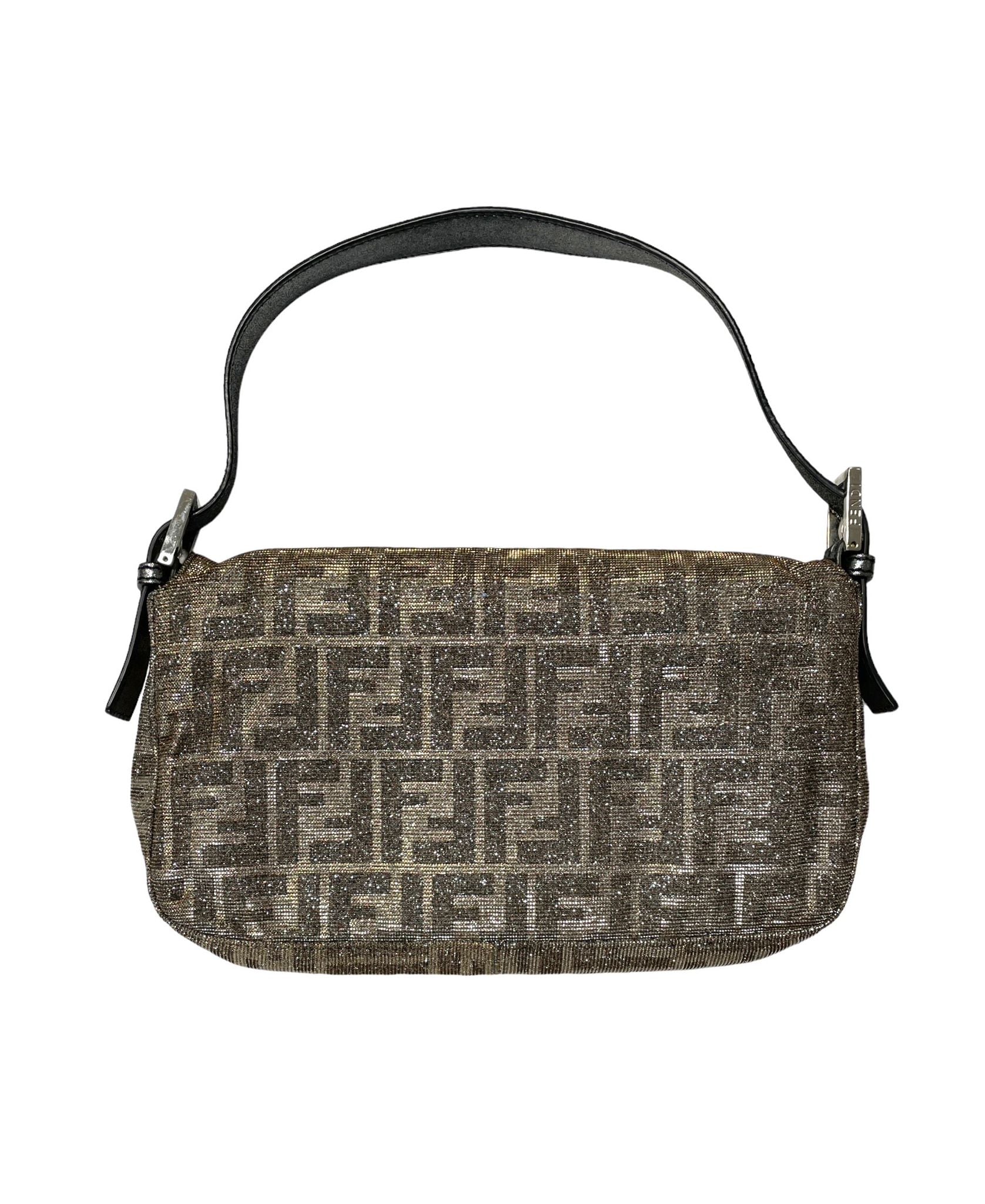 Fendi Iridescent Rhinestone Baguette - Image 2