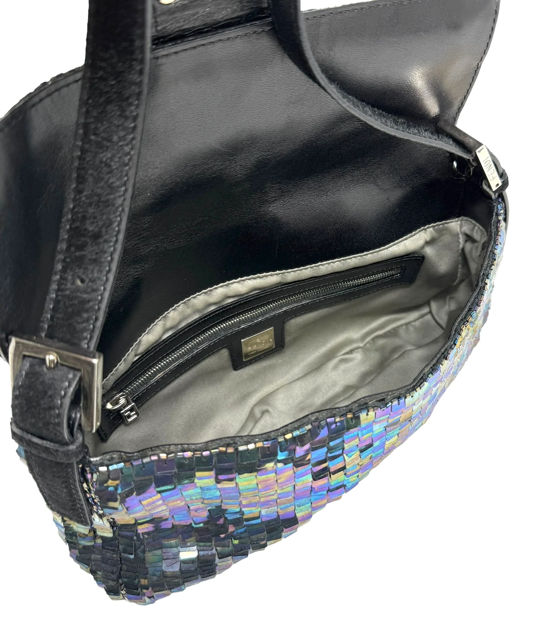 Fendi Iridescent Sequin Baguette - Image 3