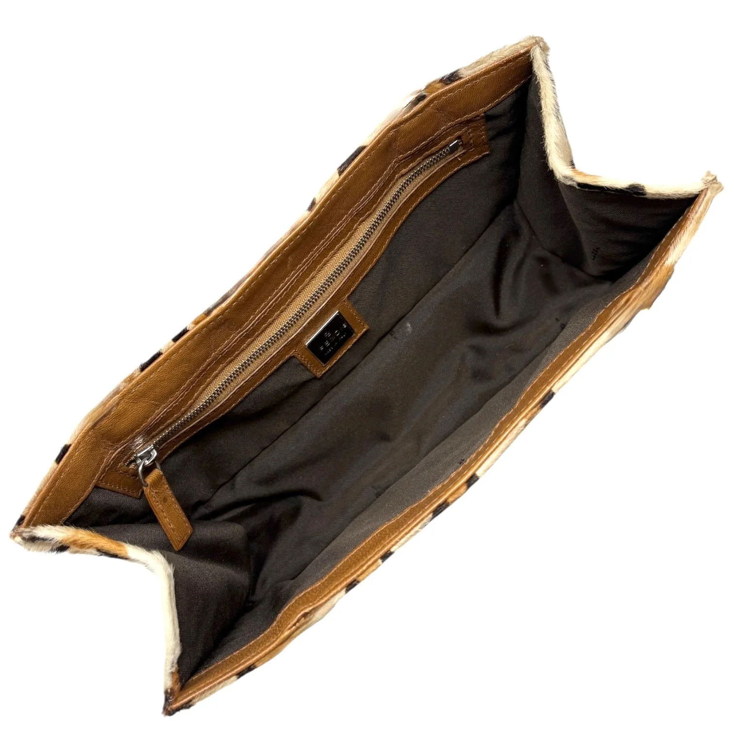 Fendi Leopard Print Calf-hair Top Handle Bag - Image 3