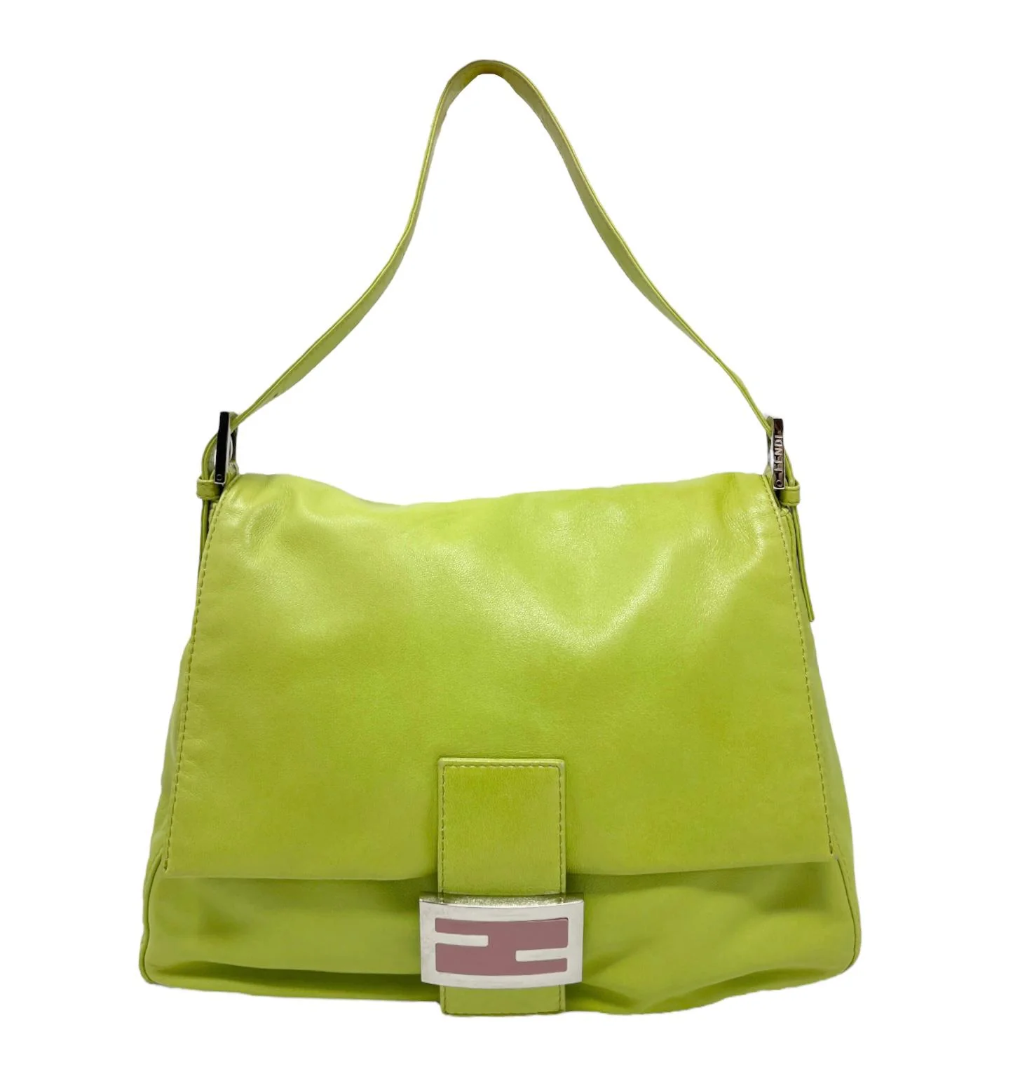 Fendi Lime Green Mama Baguette