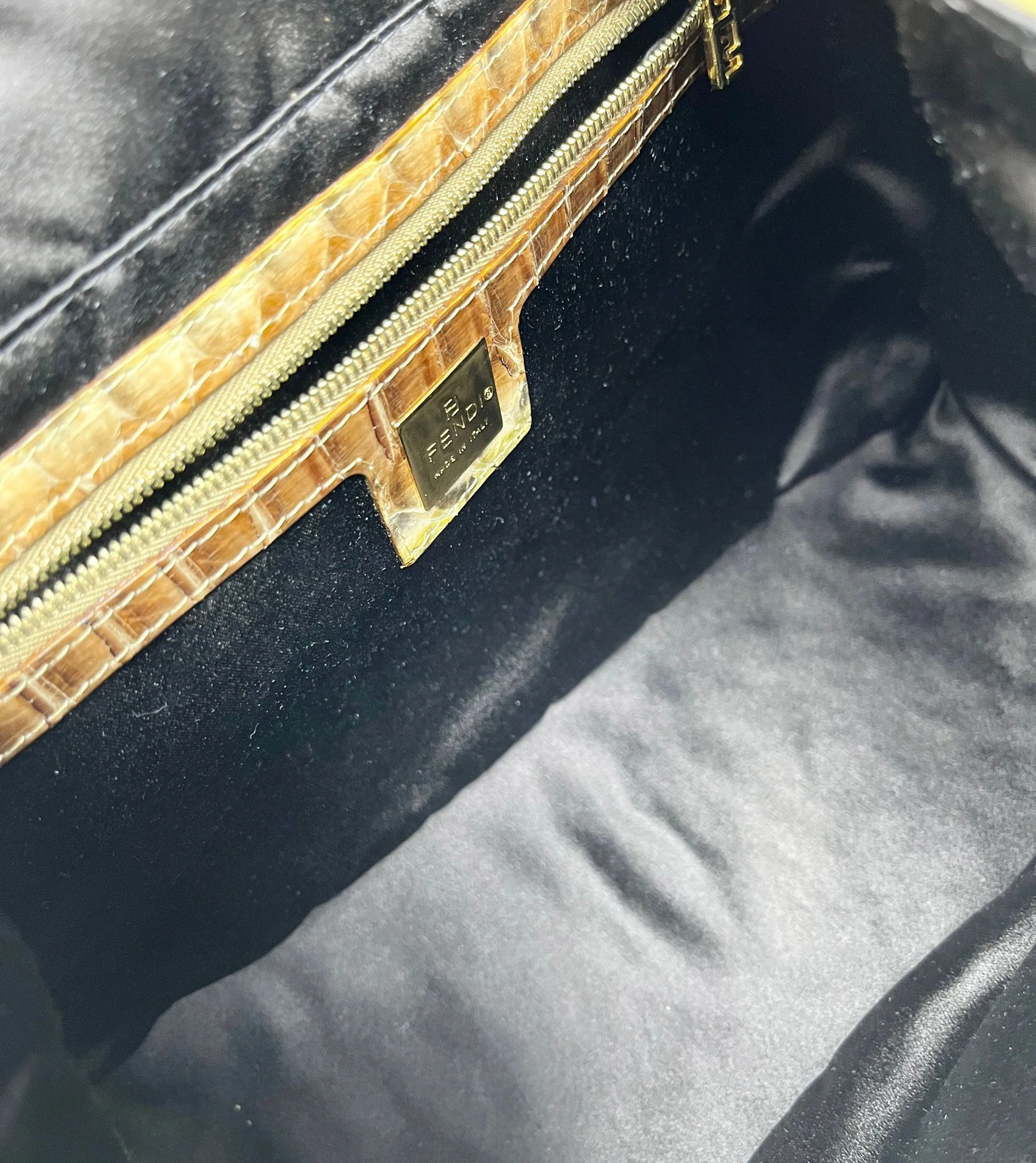 Fendi Metallic Sequins Baguette - Image 3