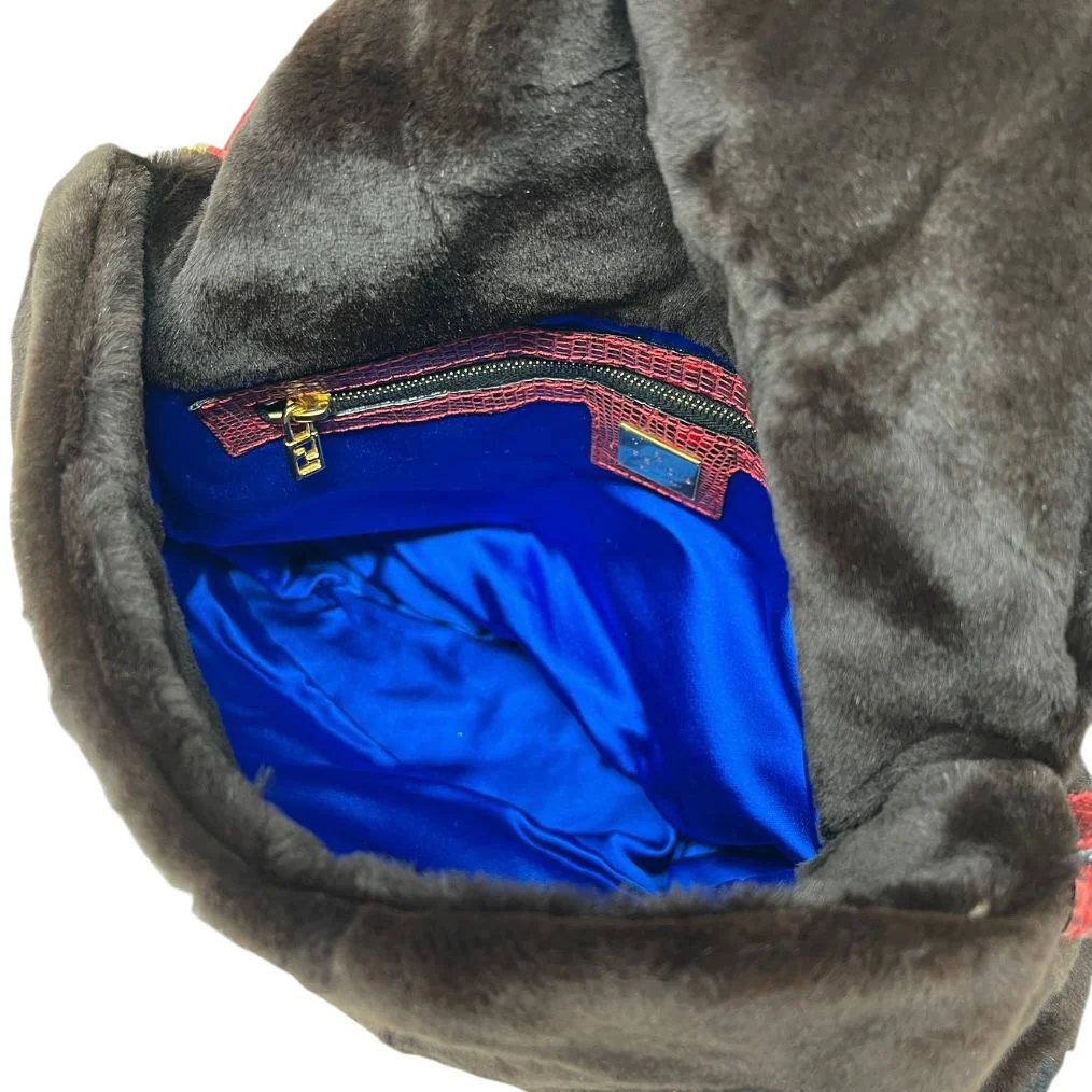 Fendi Mink Colorblocked Mamma Baguette Bag - Image 3
