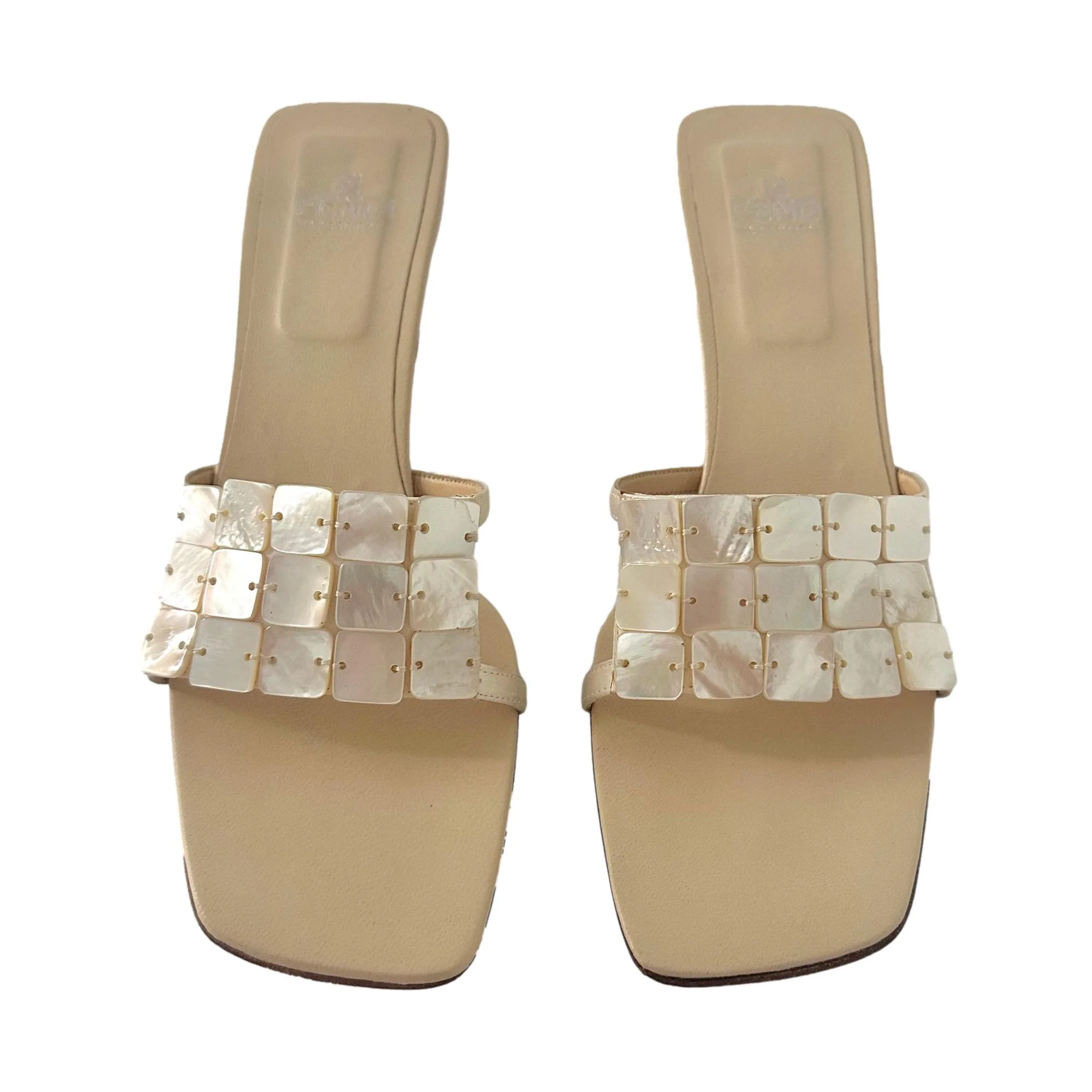 Fendi Mother of Pearl Kitten Heels