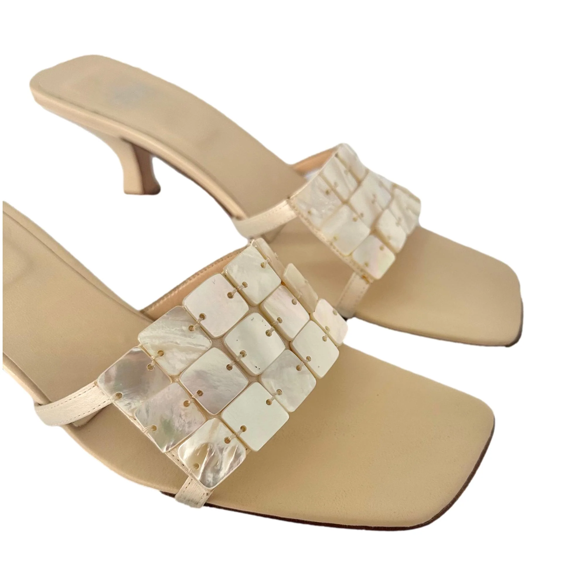 Fendi Mother of Pearl Kitten Heels - Image 3