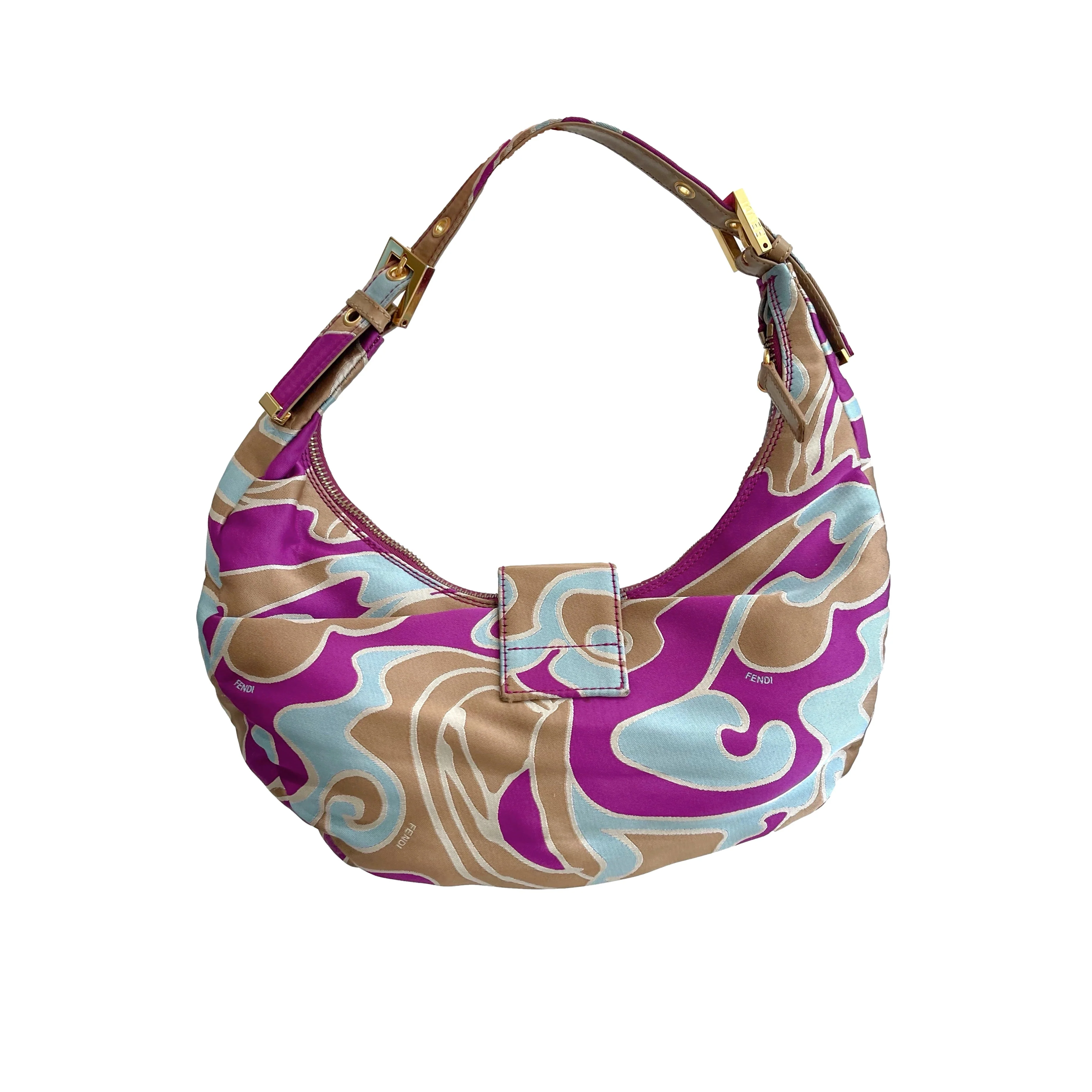 Fendi Multicolor Croissant Shoulder Bag - Image 2