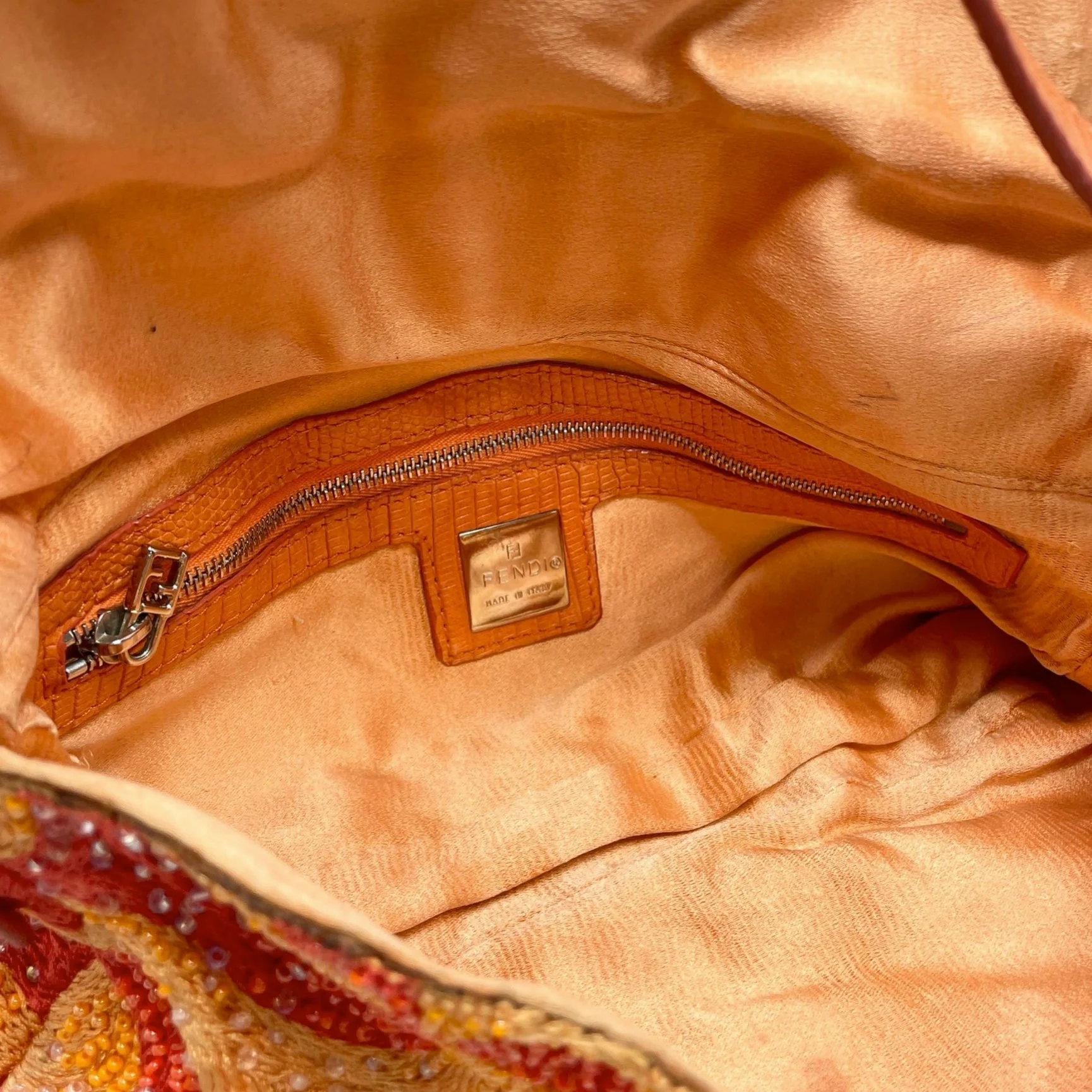 Fendi Multicolor Beaded Baguette Bag - Image 3