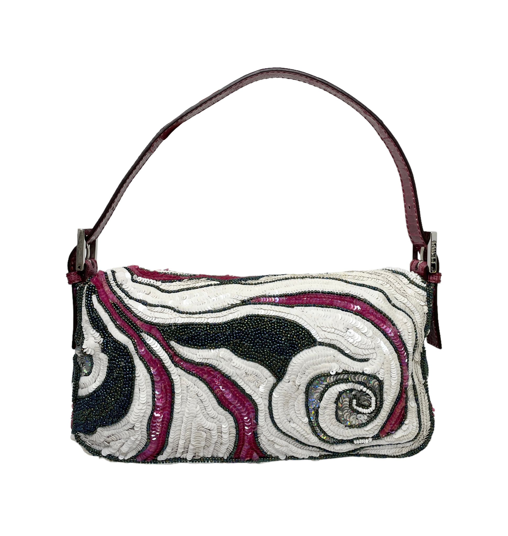 Fendi Sequin Beaded Baguette Bag - Image 2