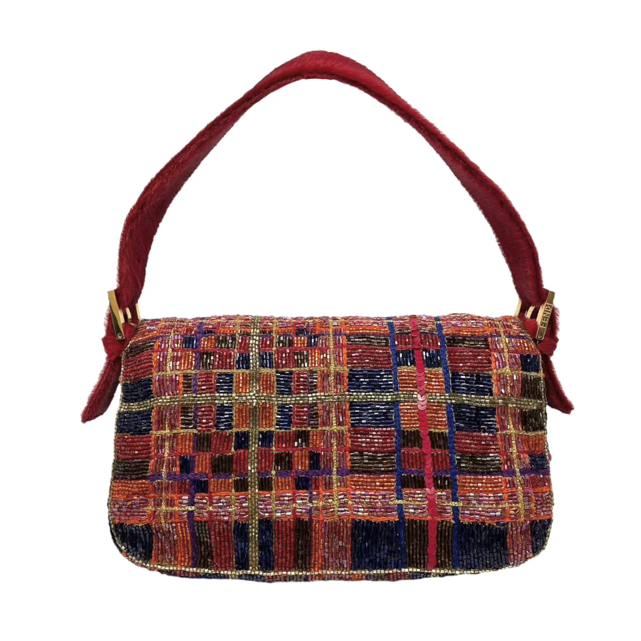 Fendi Multicolor Beaded Baguette Bag - Image 2