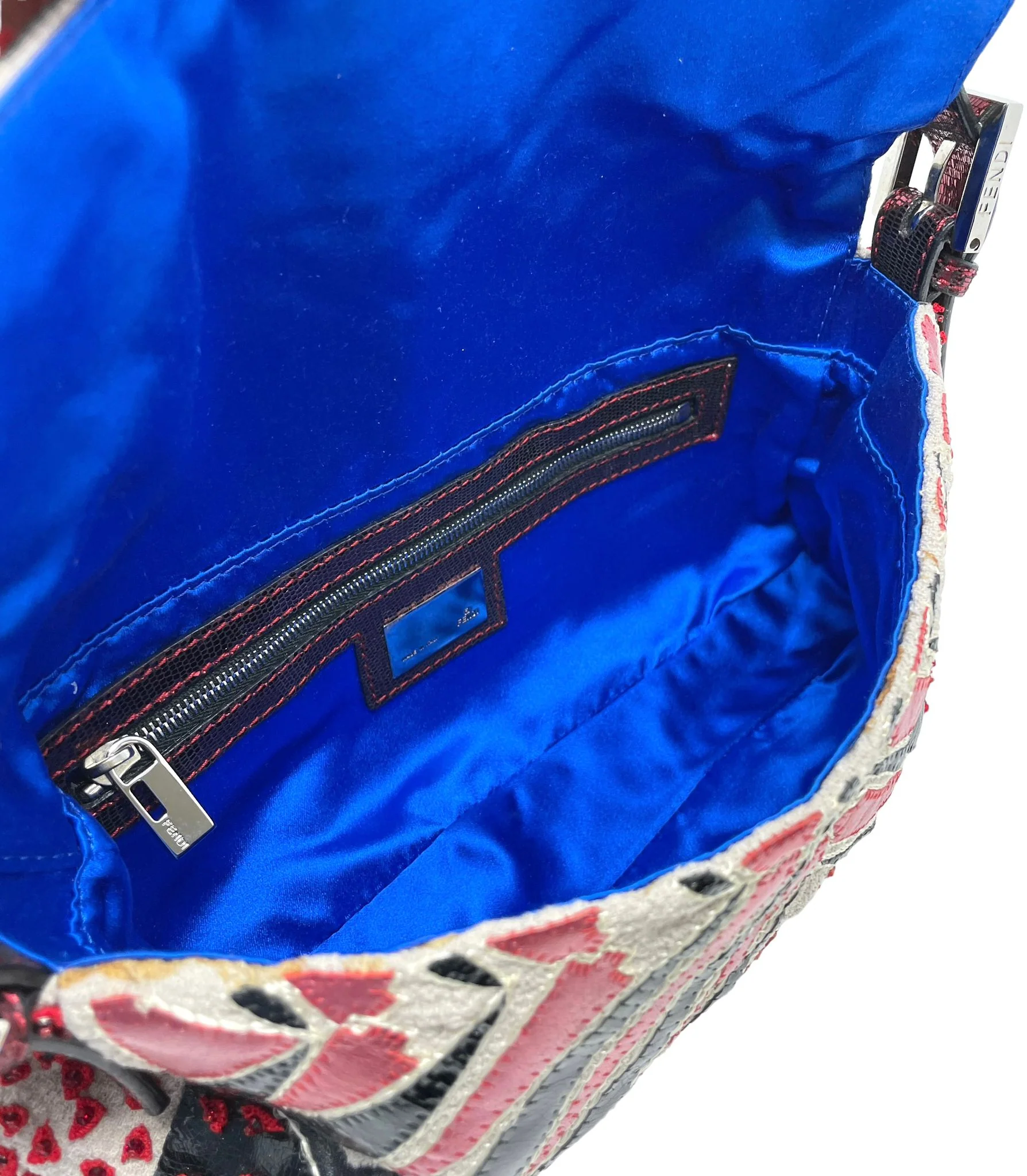 Fendi Multicolor Beaded Baguette Bag - Image 3