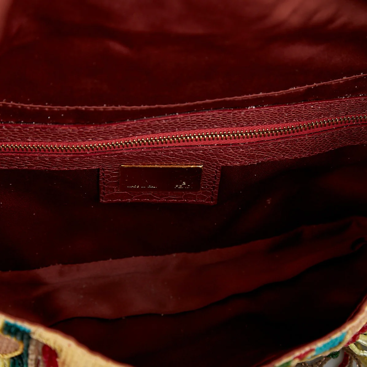 Fendi Multicolor Beaded Fringe Baguette - Image 4