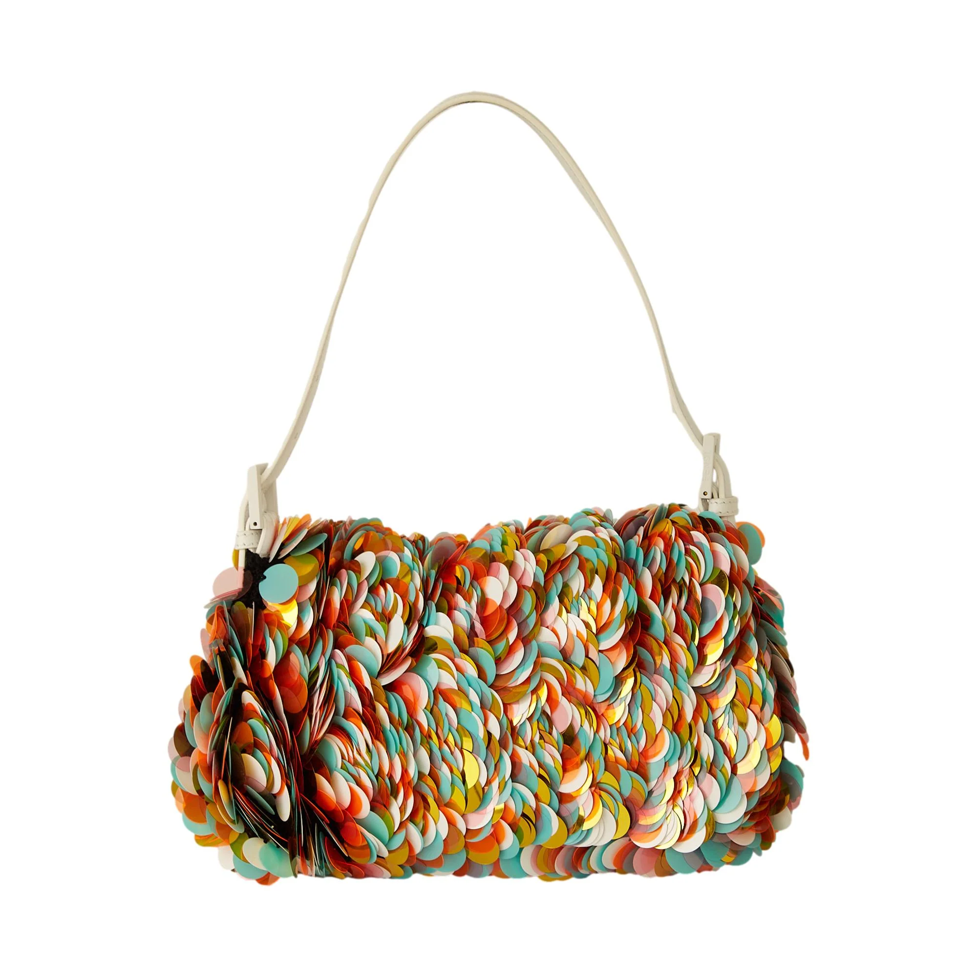 Fendi Multicolor Sequin Baguette Bag - Image 2
