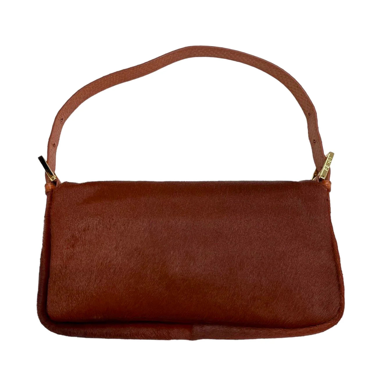 Fendi Orange Calf Hair Baguette - Image 2