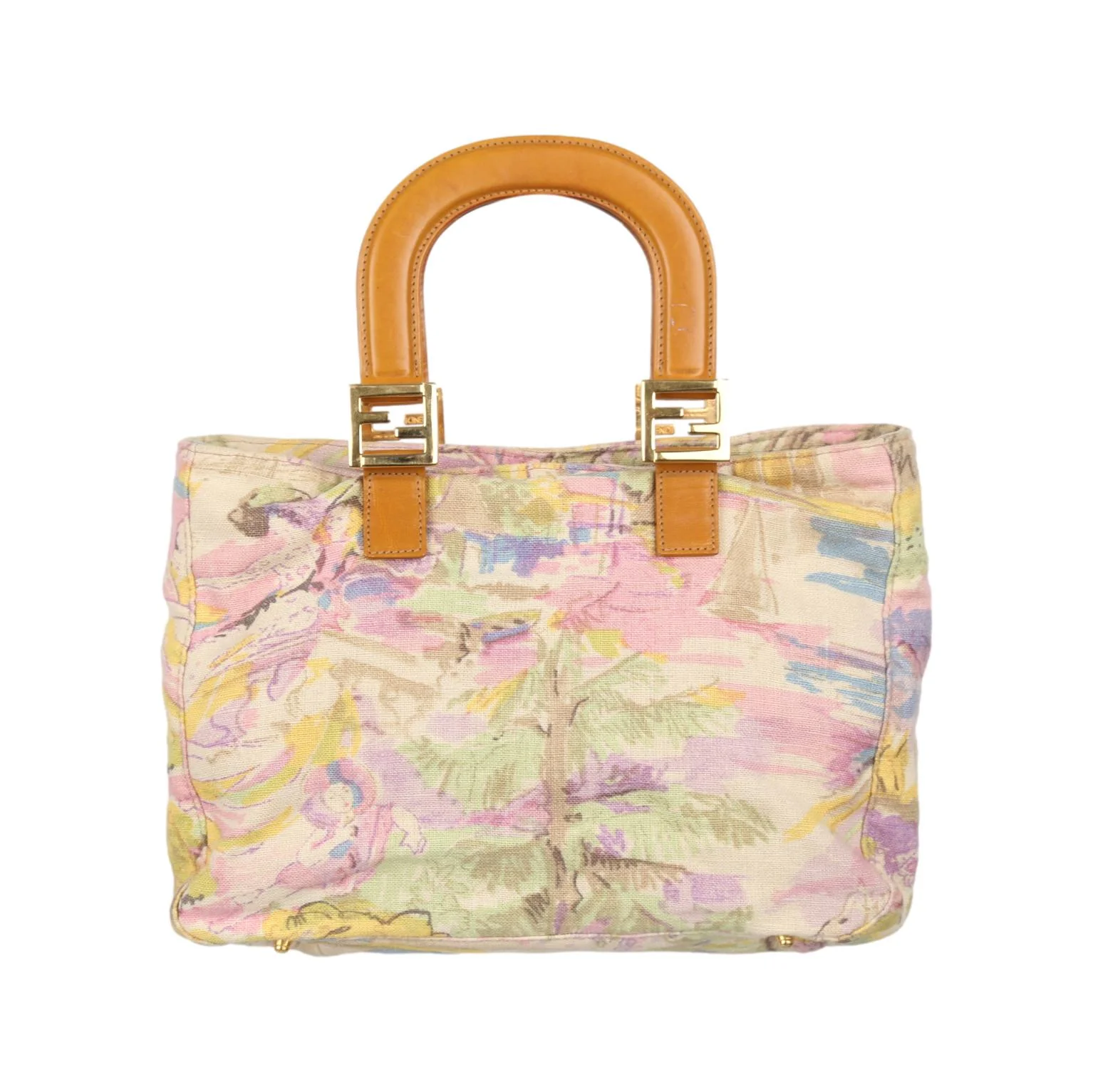 Fendi Pastel Art Top Handle Bag - Image 2
